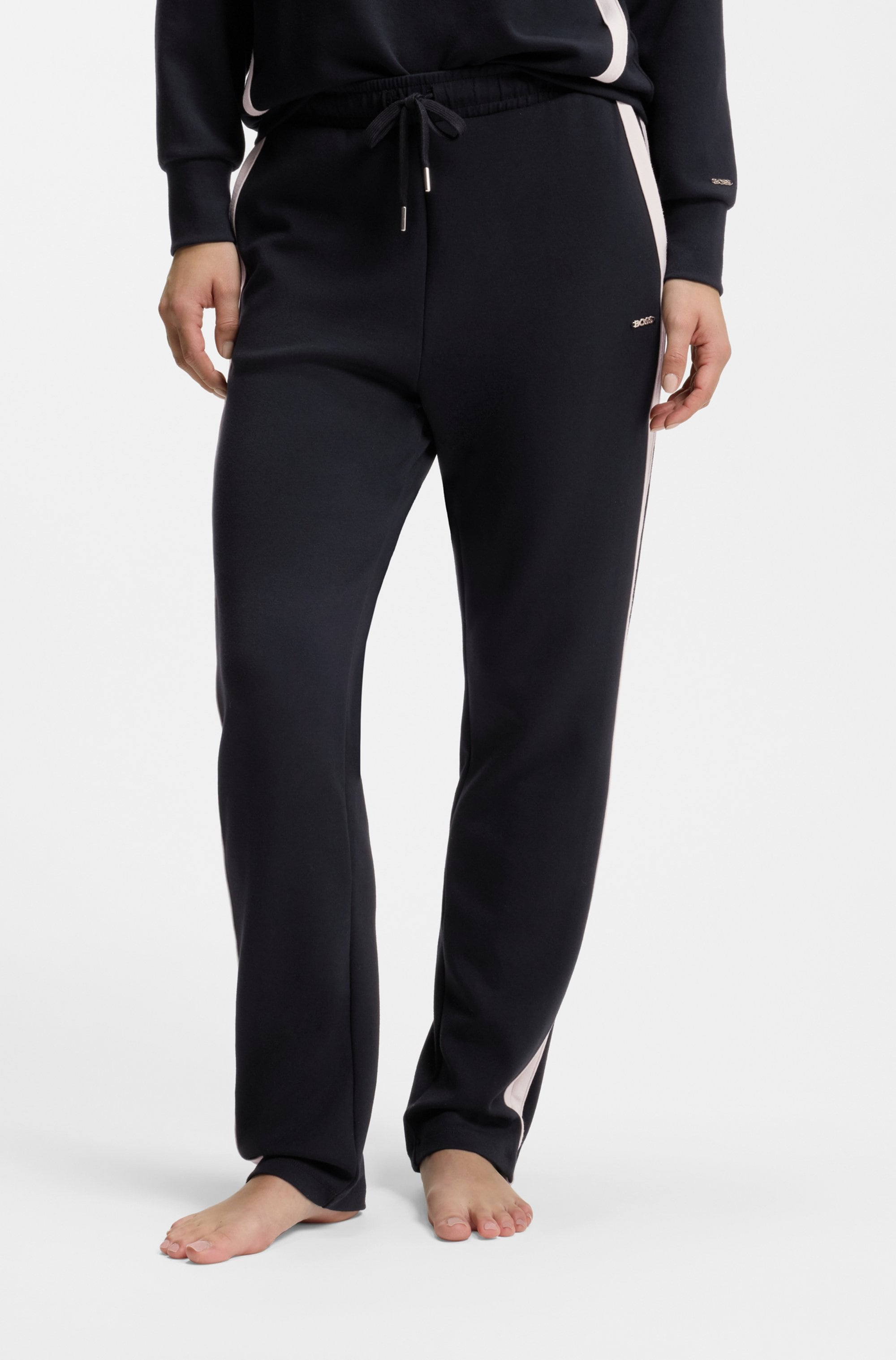 Image of BOSS Jogginghose "Mirage Pants" schmal geschnitten mit kontrastierenden Einsätzen