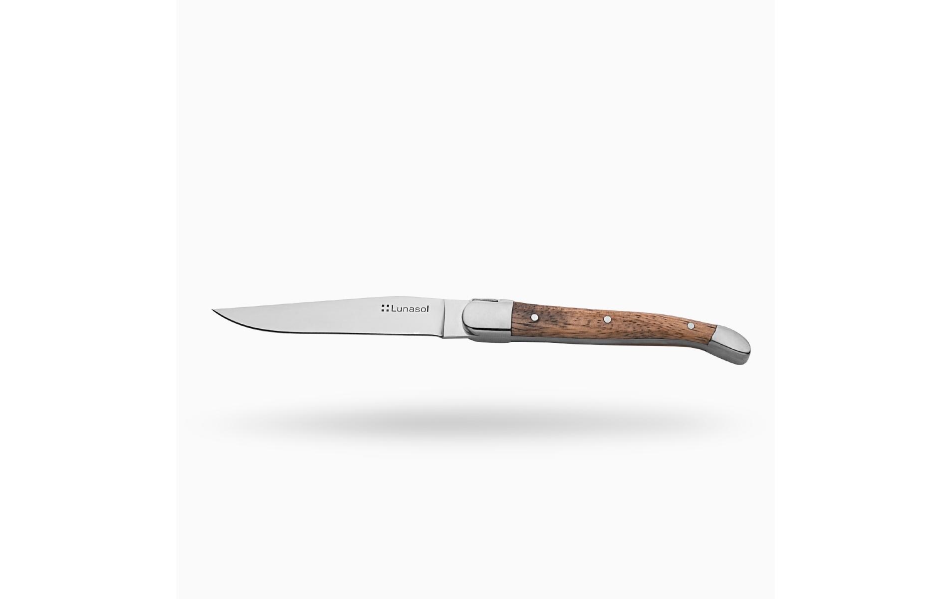 Steakmesser "Lunasol Basic Country 12 Stück" Messer-Set mit Holzgriff
