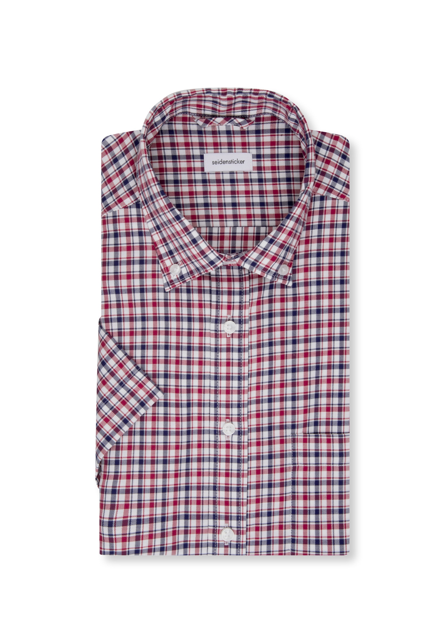 seidensticker Chemise d'affaires »Regular« Regular 1/2 Button-Down-Kragen Karo