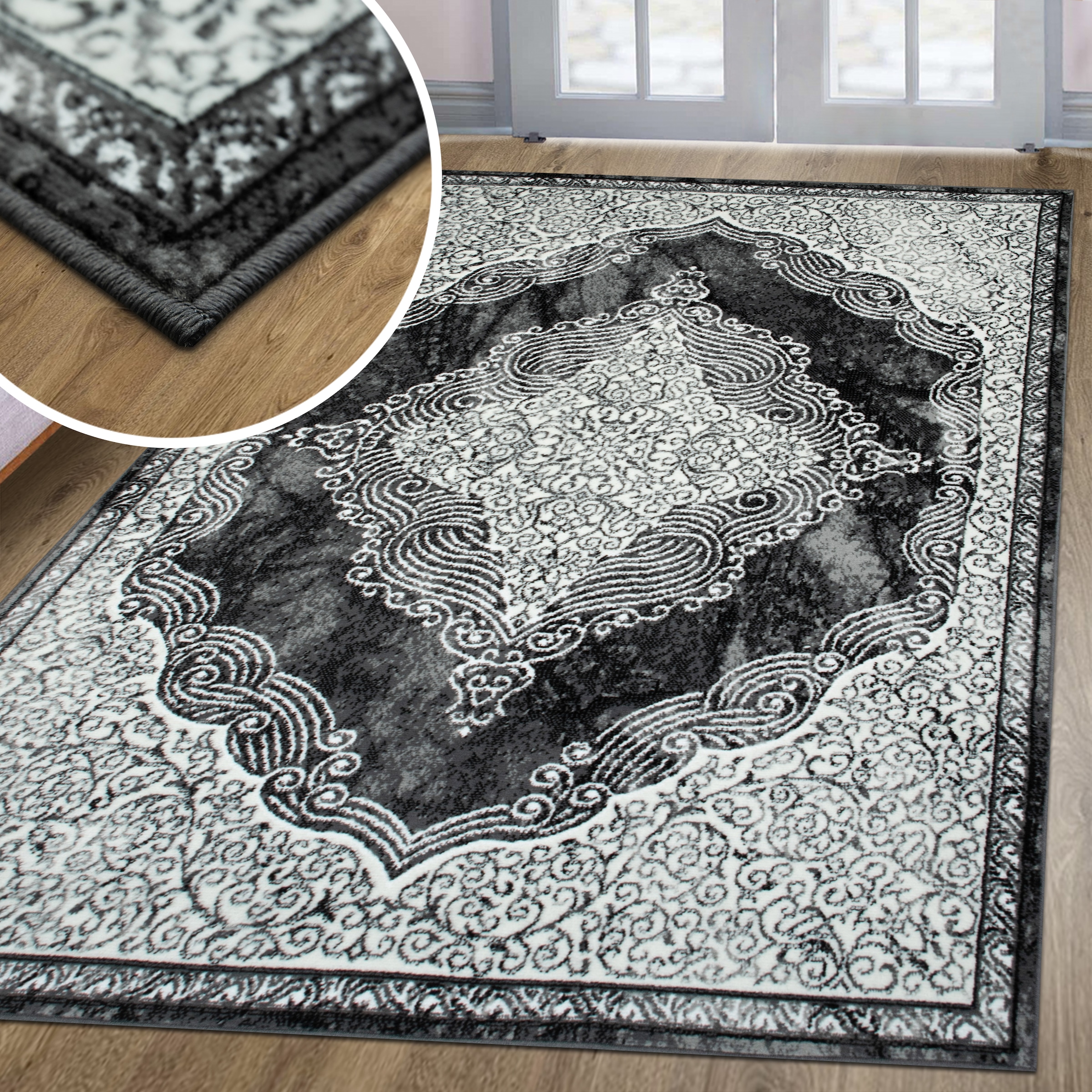 my home Tapis »Harvii, kurzflor« Rectangulaire 8 mm Höhe Orient-Design, weiche Haptik, Wohnzimmer, Esszimmer, Schlafzimmer