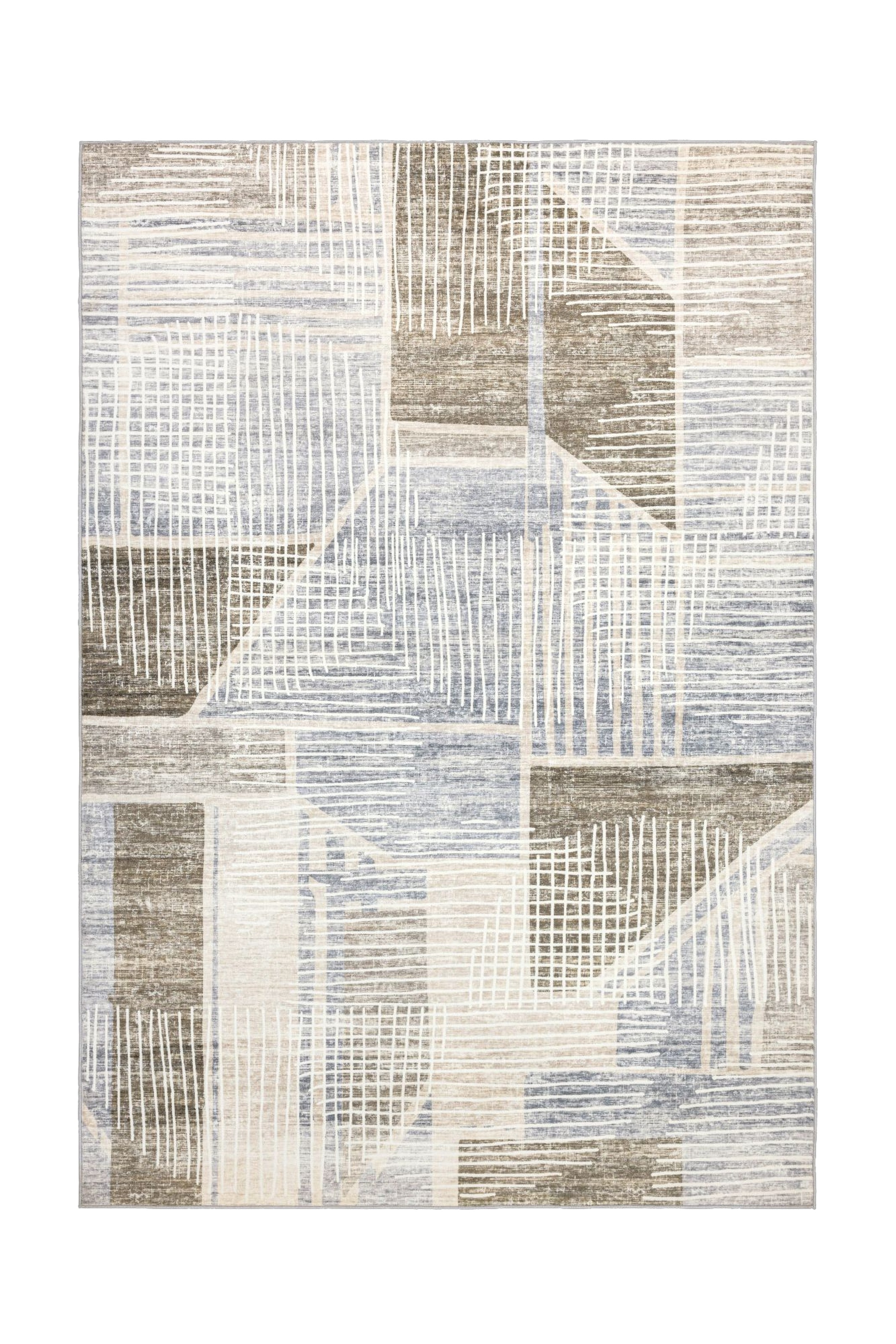 Image of Kayoom Teppich "Visionary 129" rechteckig 8 mm Höhe Kurzflor, Vintage, Patchwork Muster, Modernes Muster