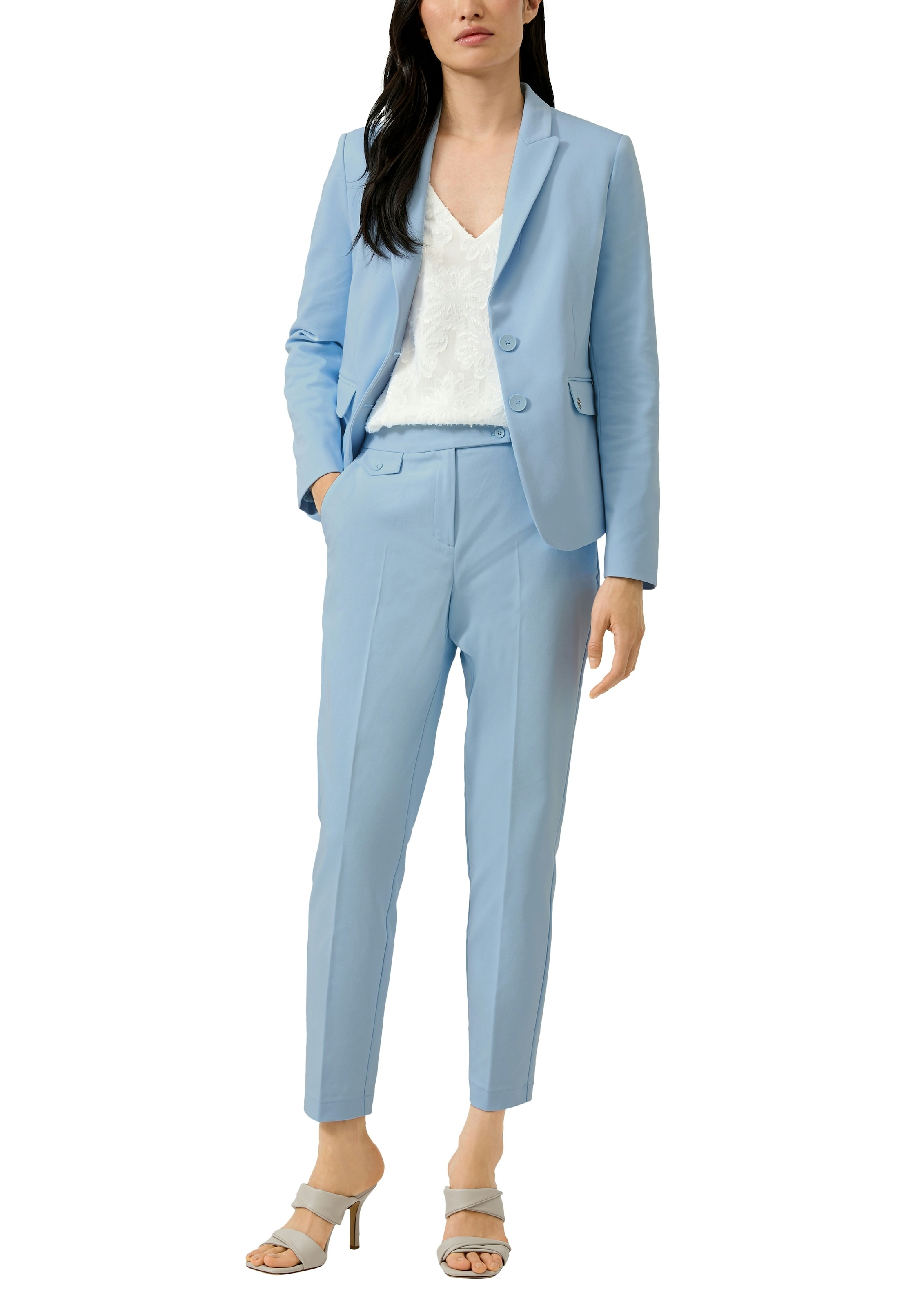 s.Oliver BLACK LABEL Pantalon de costume  avec plis marqués