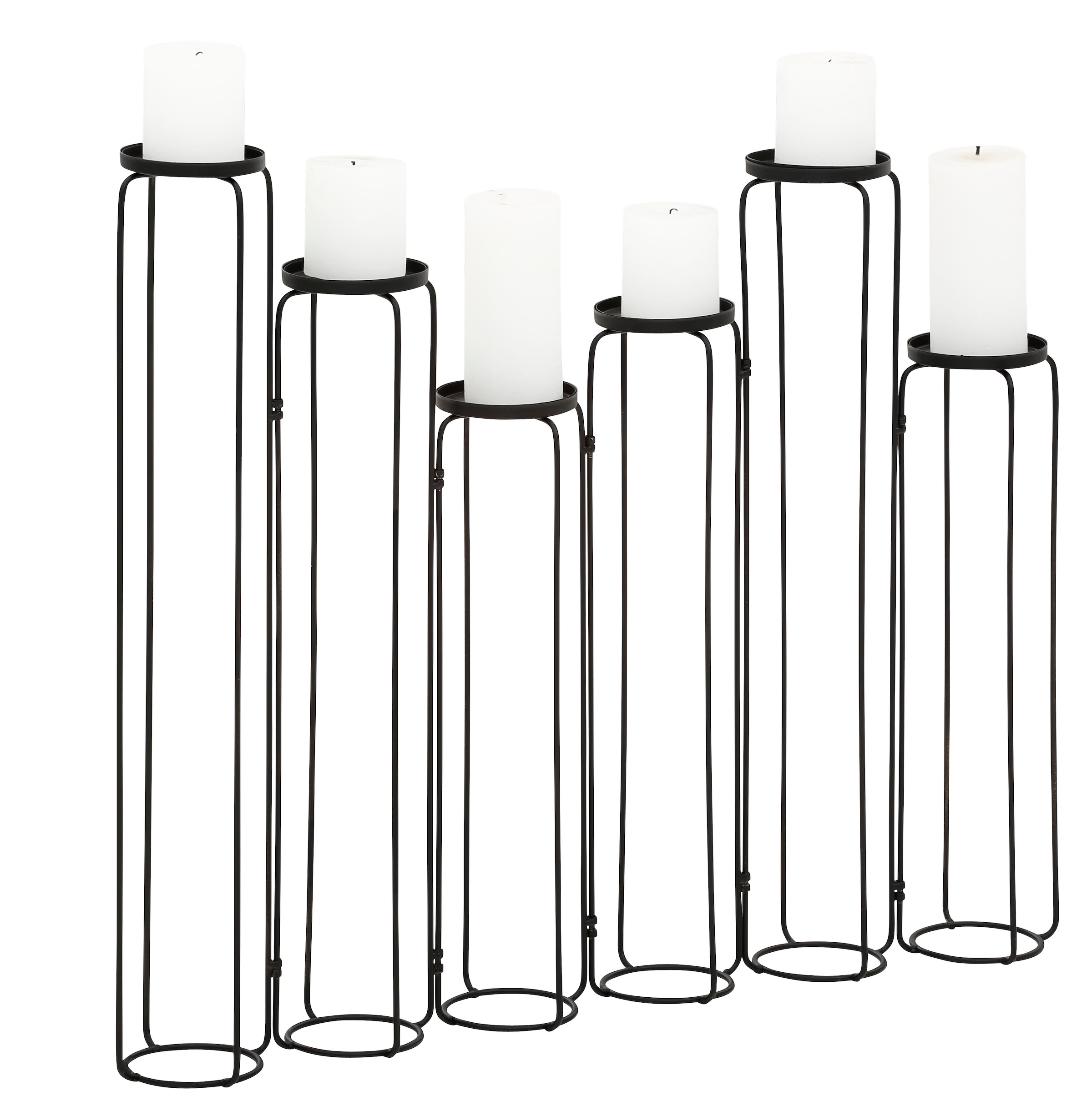 Leonique Kerzenständer »Mareesa«, Stumpenkerzen, (1 cm, jetzt stellbar St.), 65 ca. für variabel Höhe kaufen aus Metall