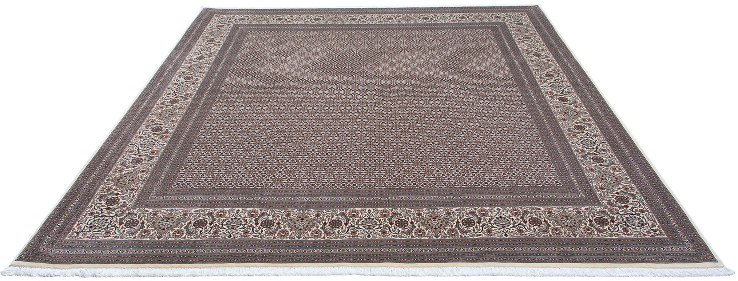 Image of morgenland Orientteppich »Perser - Täbriz - 293 x 256 cm - grau«, rechteckig, 10 mm Höhe, Wohnzimmer, Handgeknüpft, Einzelstück mit Zertifikat bei Ackermann Versand Schweiz