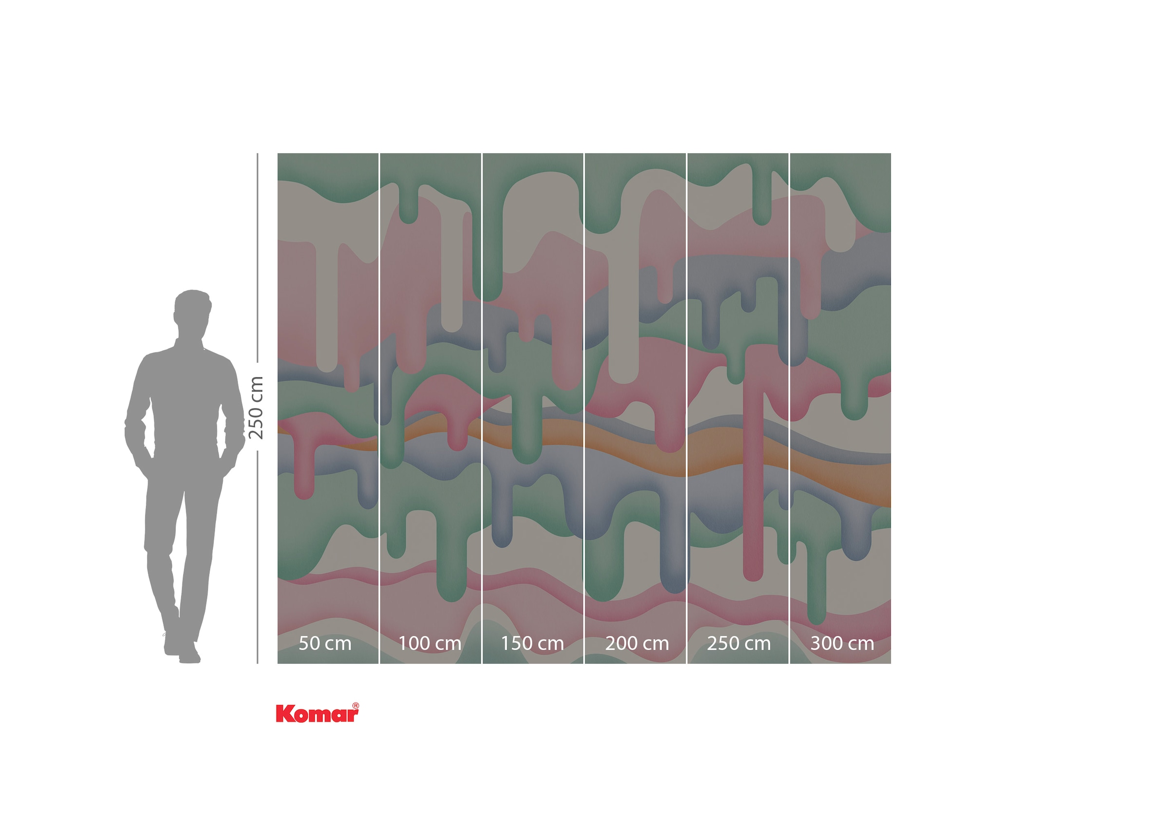 Komar Papier peint photo »Komar Vlies Fototapete - Melt  - Grösse 300 x 250 cm« imprimé