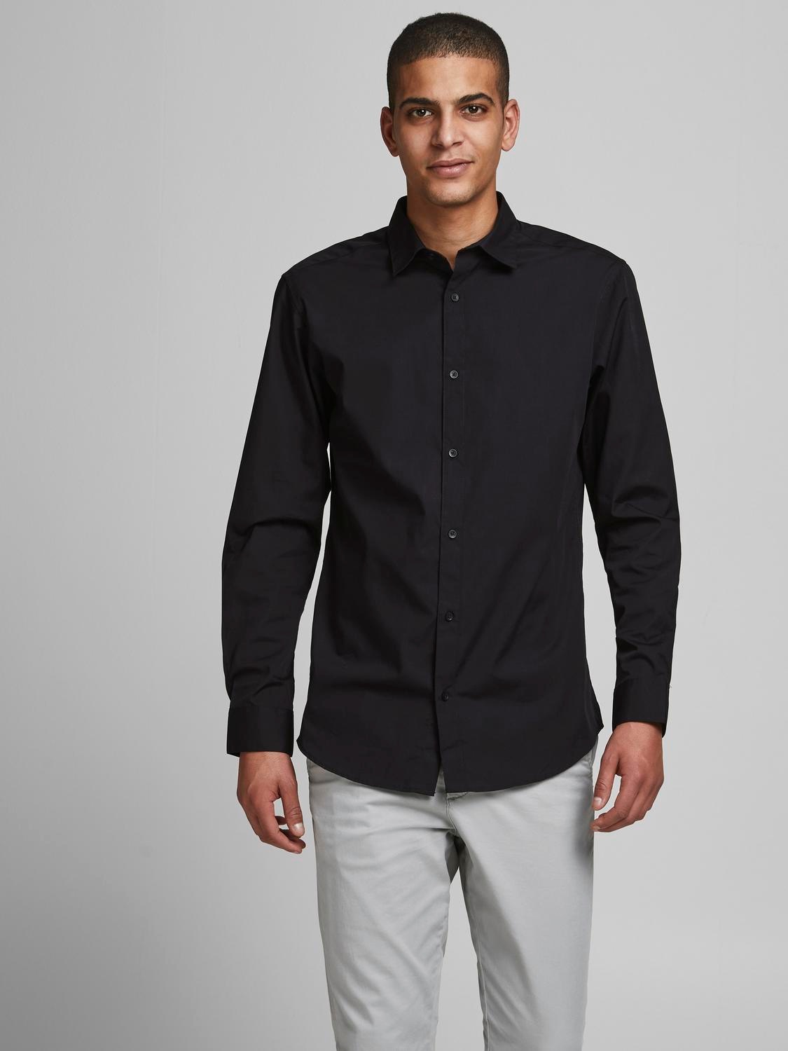 Jack & Jones Langarmhemd »JJJOE SHIRT LS 2 PACK MP«