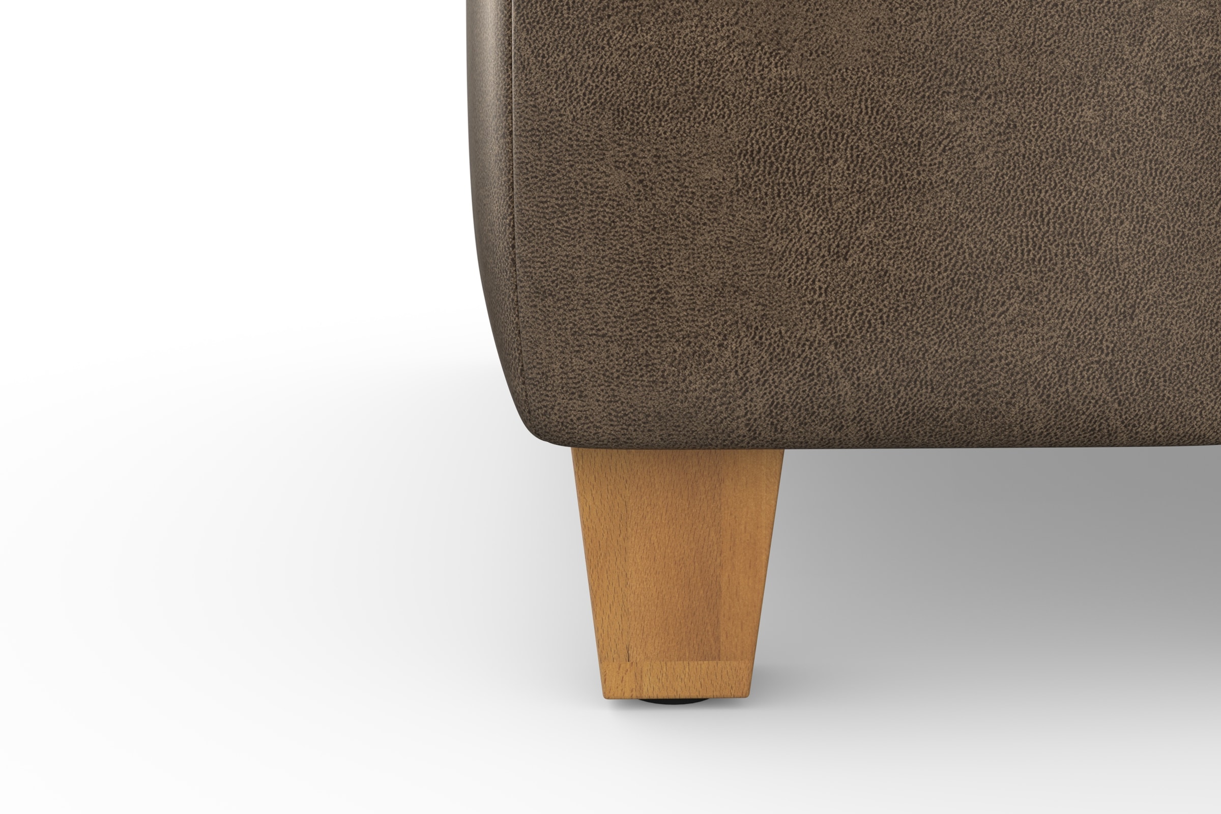 sit&more Ecksofa »Westham L-Form«, mit Recamiere, mit oder ohne Bettfunktion, Bettkasten, Füsse Eiche