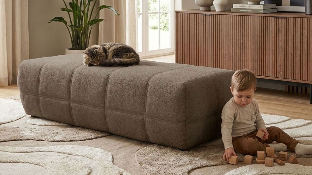 Image of GOODproduct Hocker "Ballerup 150 cm breit" Grosse Ausführung, passend zur Polsterserie Ballerup