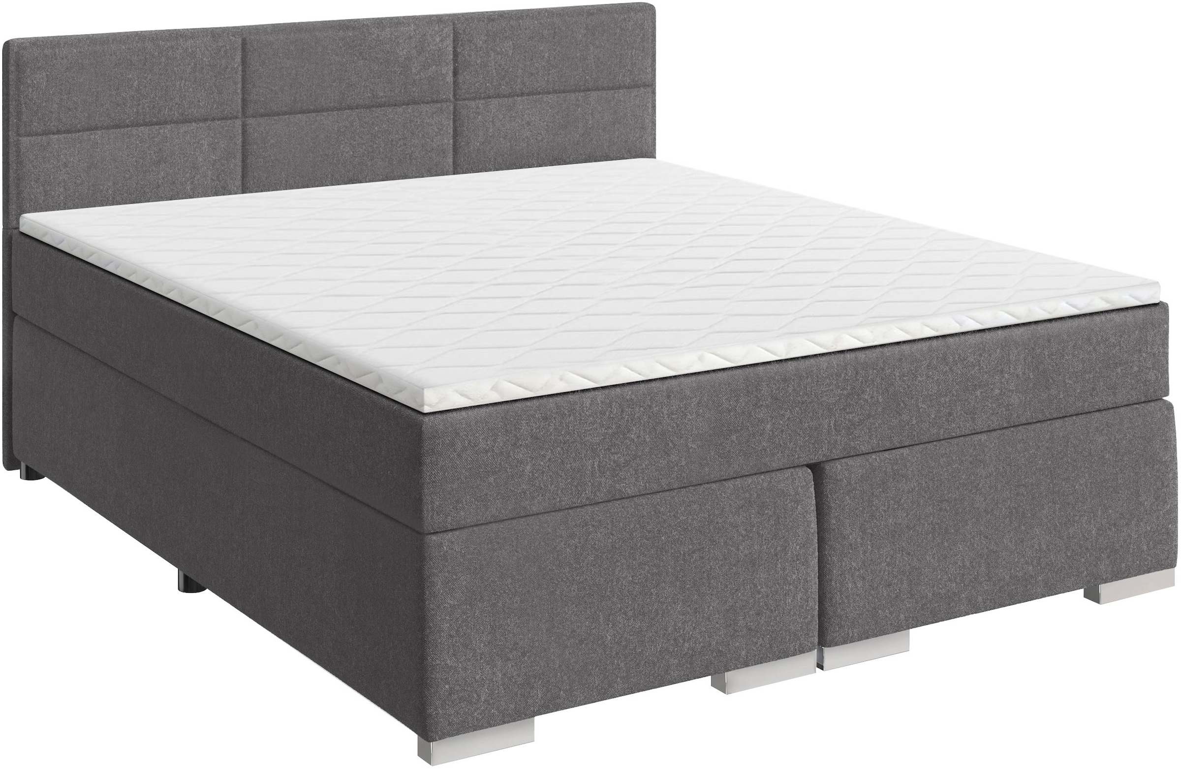 FORTE Boxspringbett »ONE erhältlich in den Breiten 140cm, 160cm & 180cm« Bezugsstoff ist tierfreundlich und pflegeleicht, 