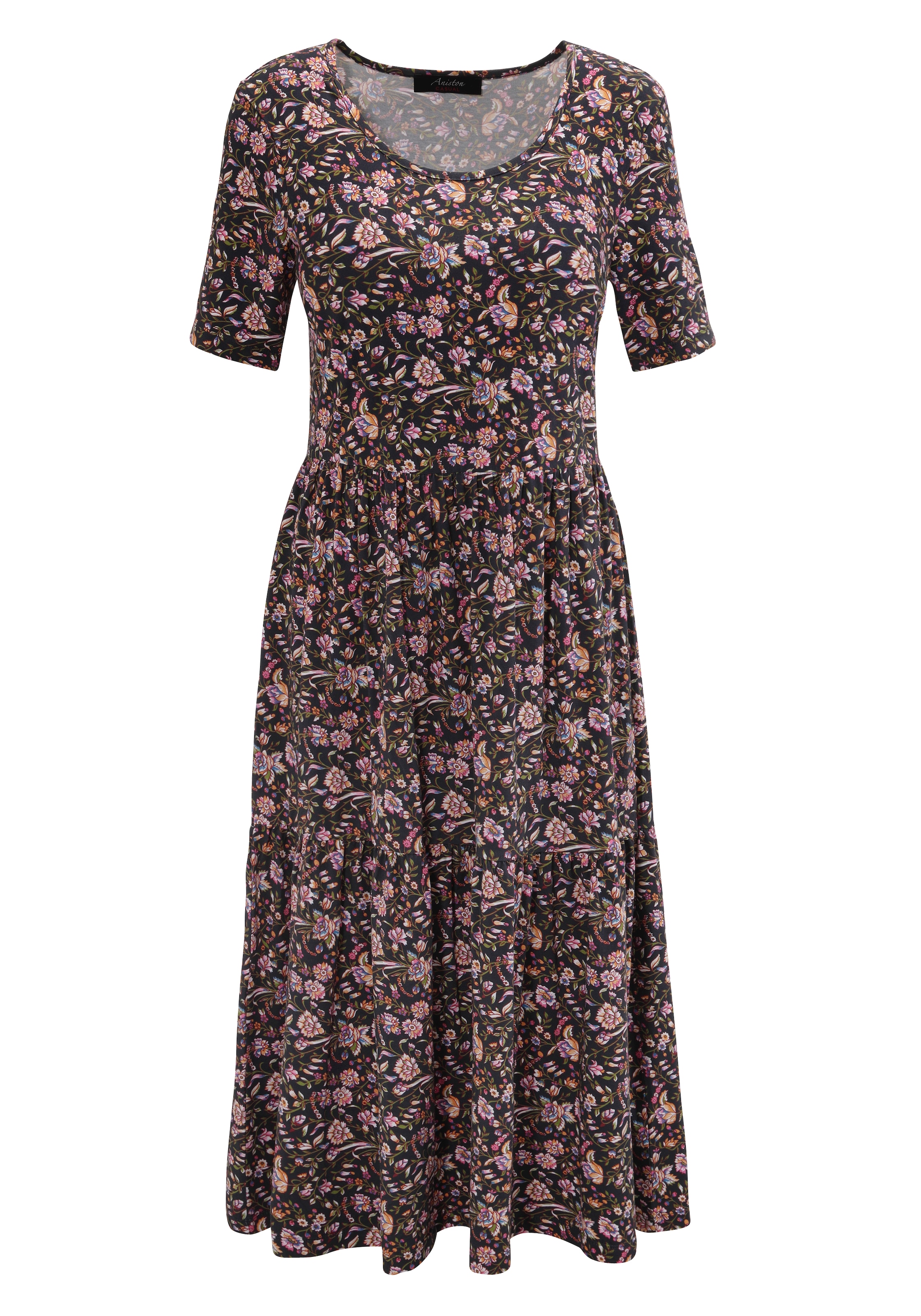 Aniston CASUAL Sommerkleid, mit farbenfrohen Blumendruck