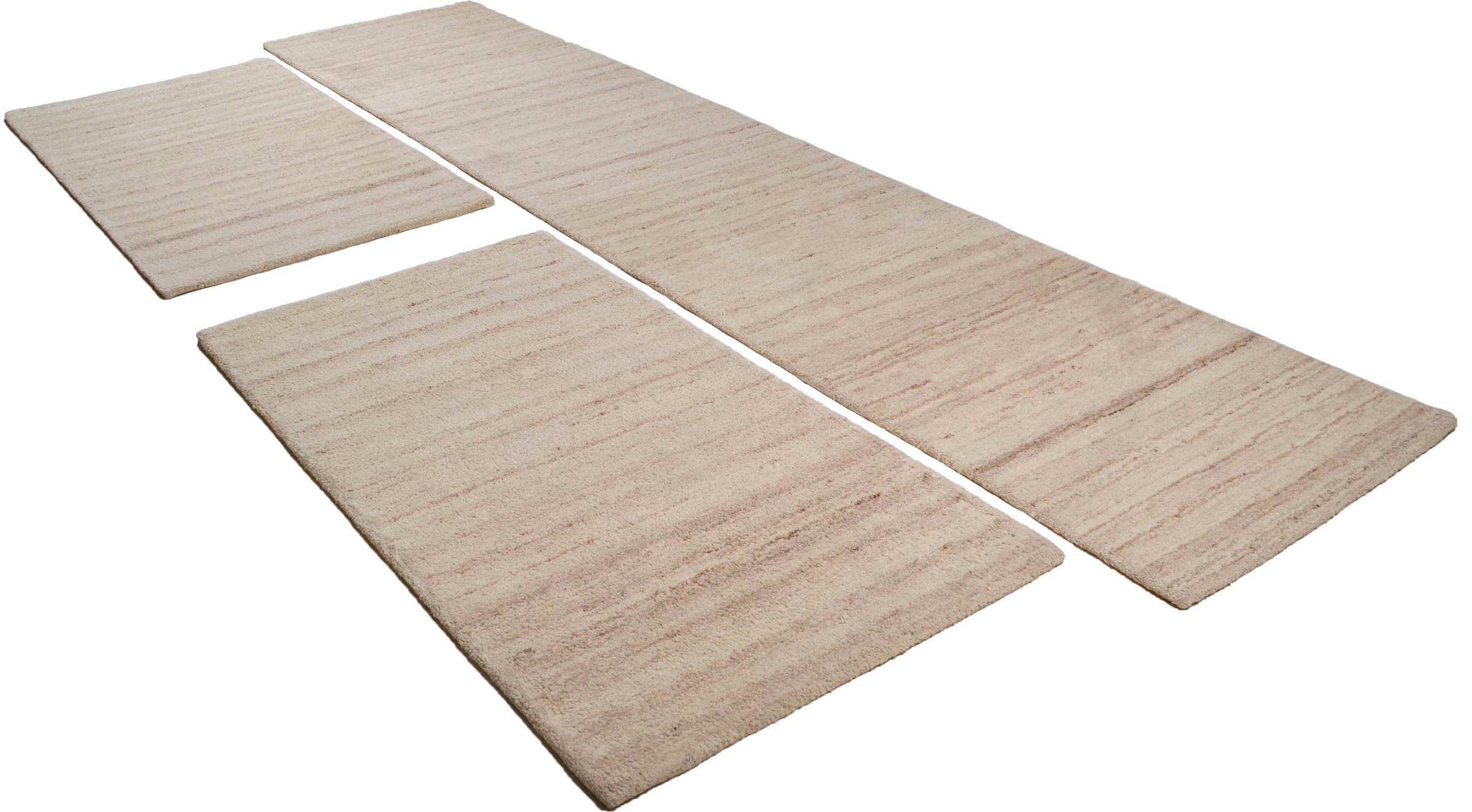 Image of THEKO Bettumrandung »Royal Berber Uni«, (3 tlg.), Bettvorleger, Läufer-Set für das Schlafzimmer, Berber Optik, reine Wolle bei Ackermann Versand Schweiz