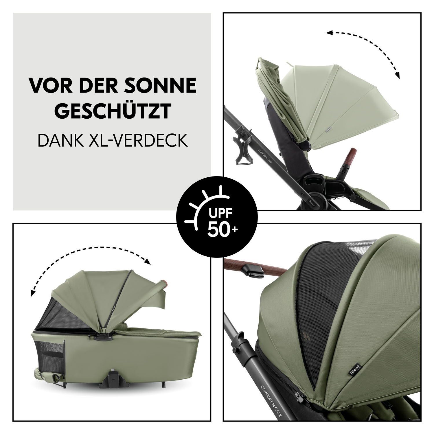Hauck Poussette combinée »Comfort N Care« 22 kilos Belastbarkeit bis 22 kg