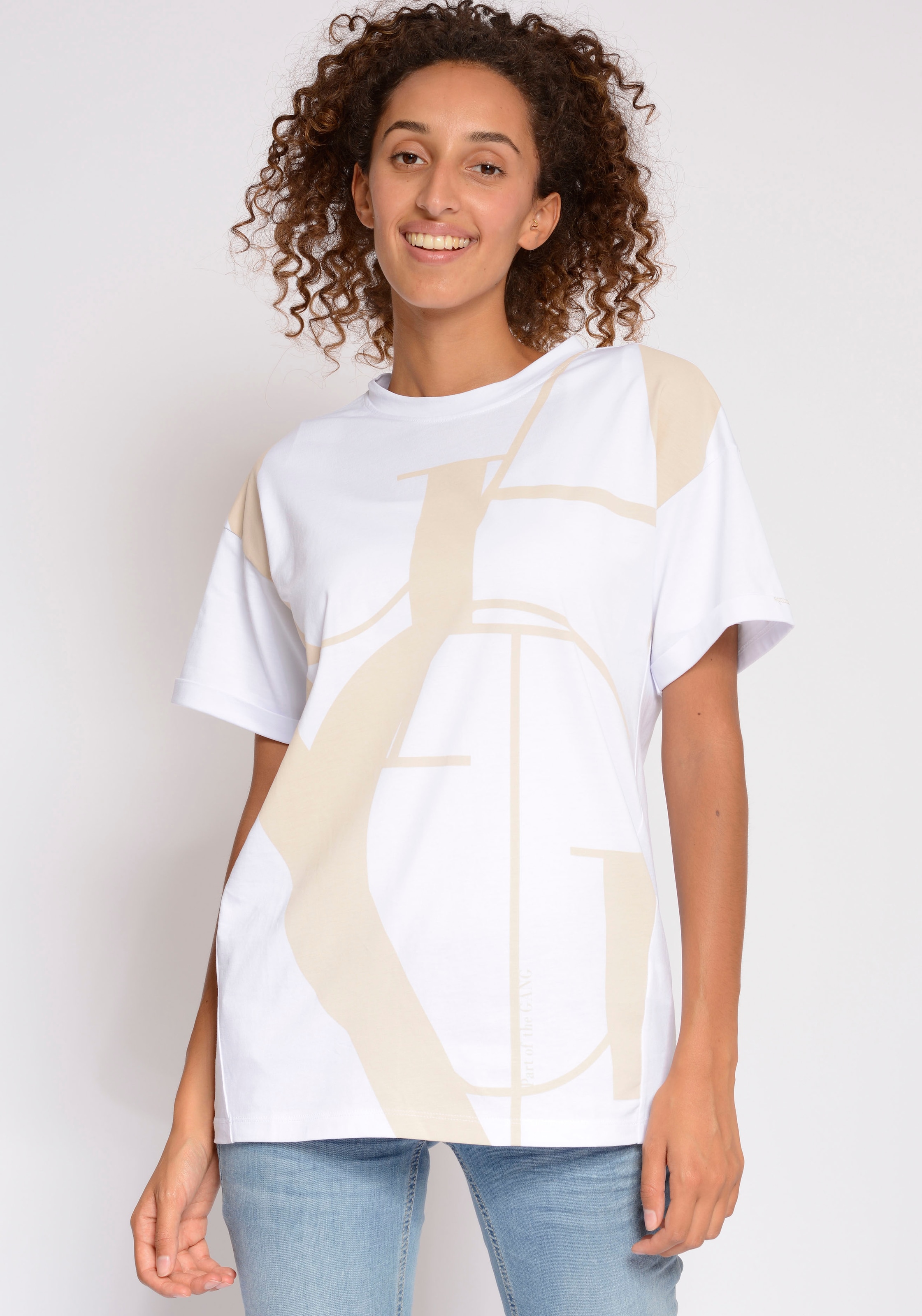 T-Shirt »94AYDA SHIRT«, mit coolem Logo-Frontdruck
