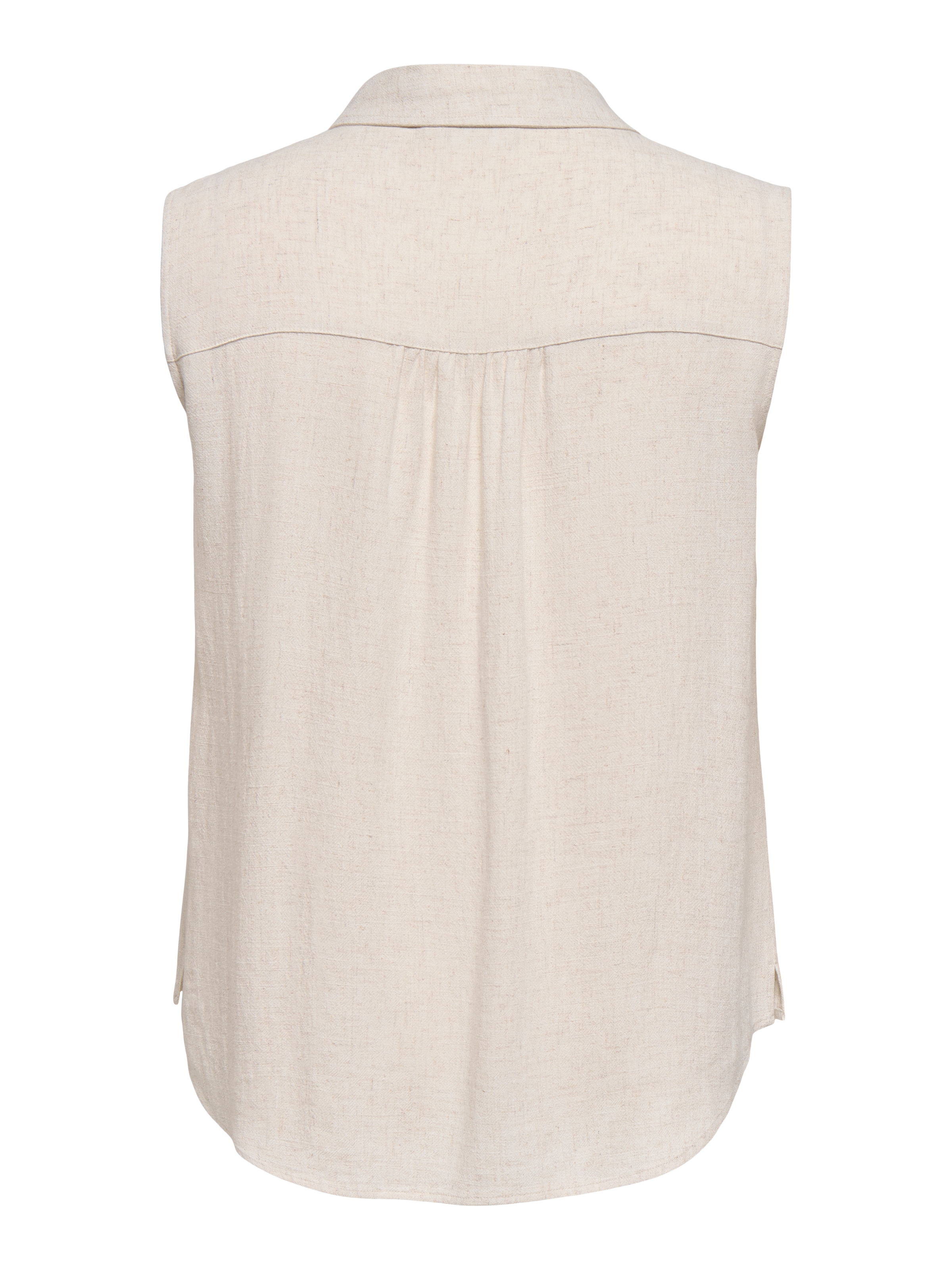 ONLY CARMAKOMA Top chemisier »CARSIESTA S/L LINEN BL SHIRT PNT NOOS« mélange viscose, coupe régulière, avec lin