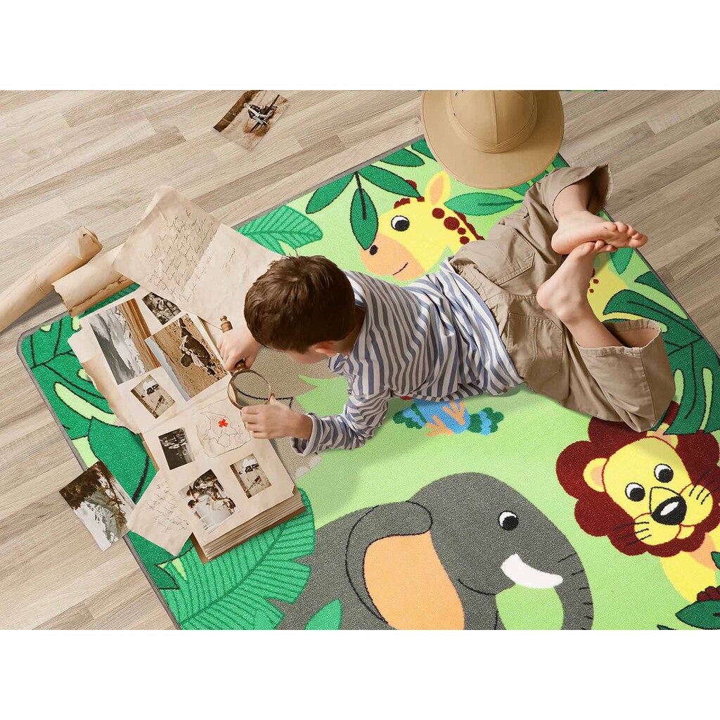 Primaflor-Ideen in Textil Kinderteppich »JUNGLE«, rechteckig