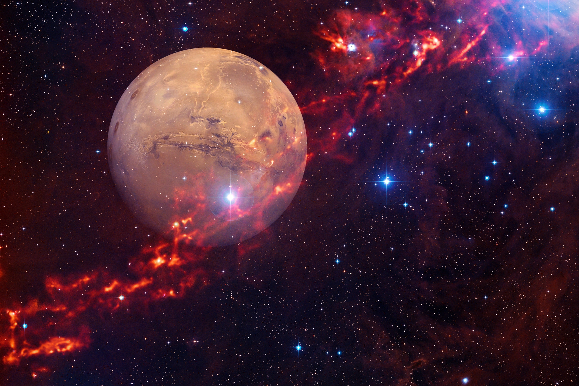 Image of Papermoon Fototapete "MILCH-STRAssE-WELTALL PLANETEN SONNEN SYSTEM GALAXIE"