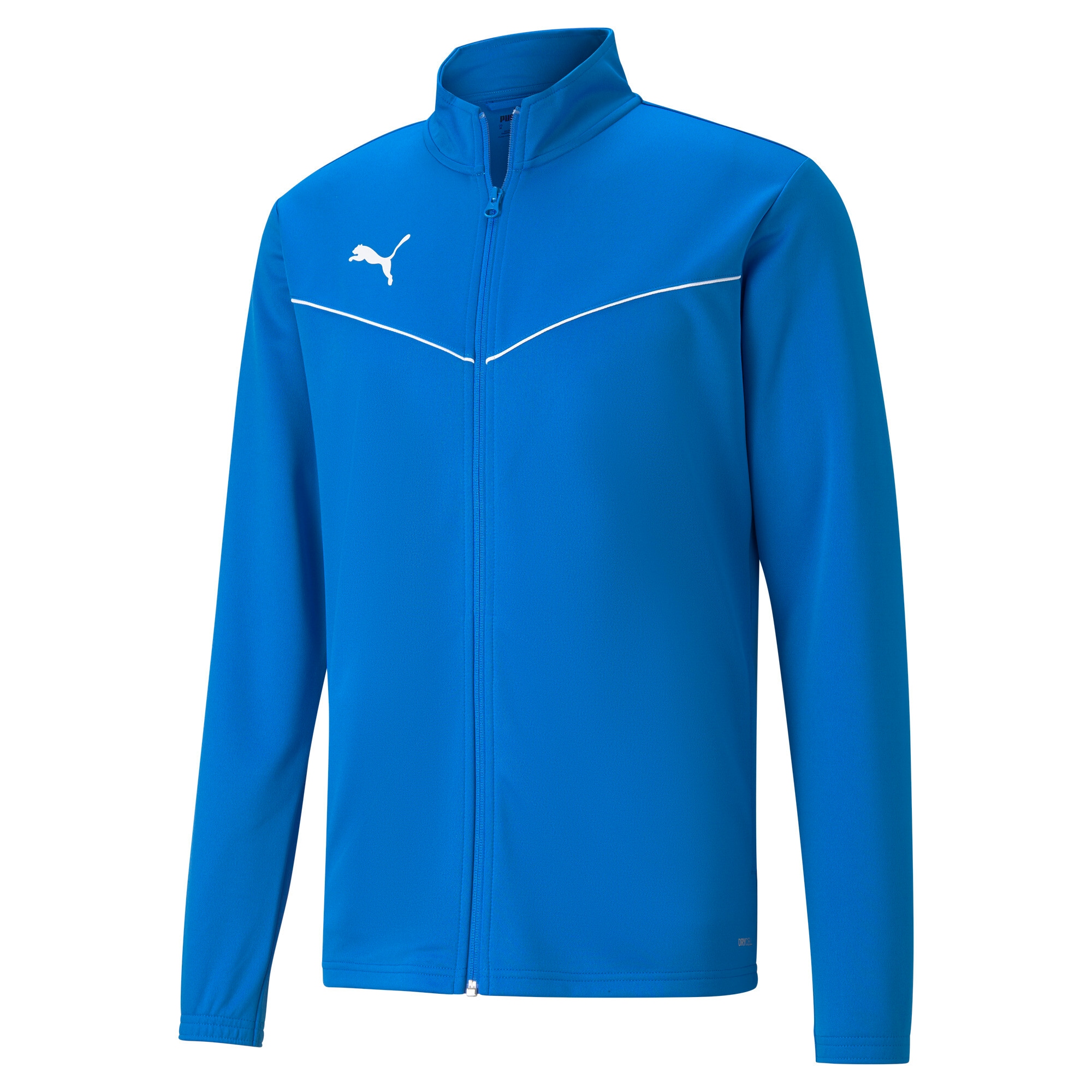 PUMA Trainingsjacke »TEAMRISE TRAINING POLY JACKET« ohne Kapuze sportlicher Stil mit kontrastfarbener Paspelierung