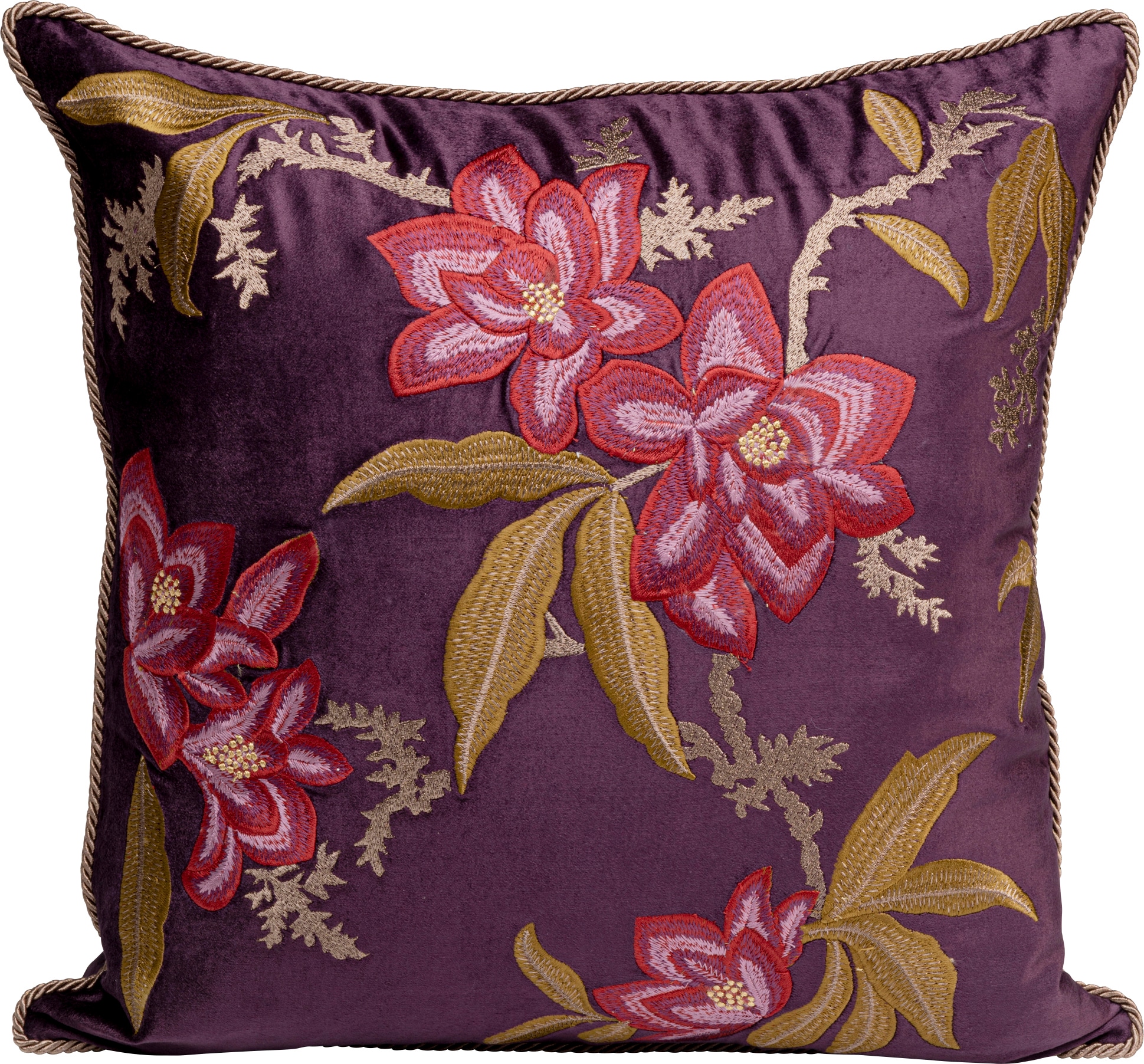 Image of Kare Design Dekokissen "Lovely Flowers, Kissenhülle mit Füllung, 50x50 cm" stützt Kopf und Nacken angenehm und sorgt für erholsamen Schlaf