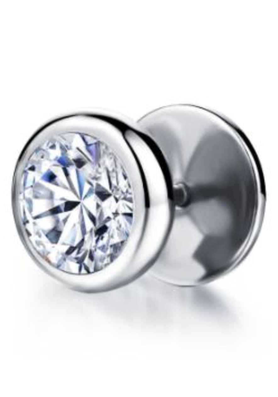 Firetti Single-Ohrstecker "Schmuck Geschenk Ohrschmuck einzeln Glamour" mit Zirkonia (synth.)