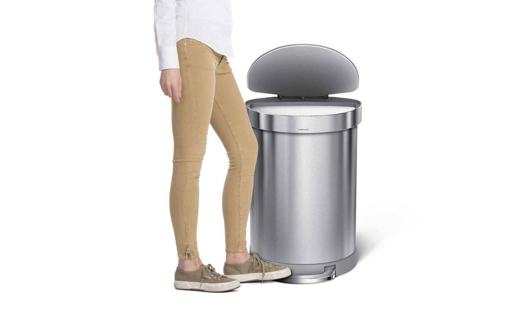 simplehuman Poubelle »Halbrunder« 1 Behälter