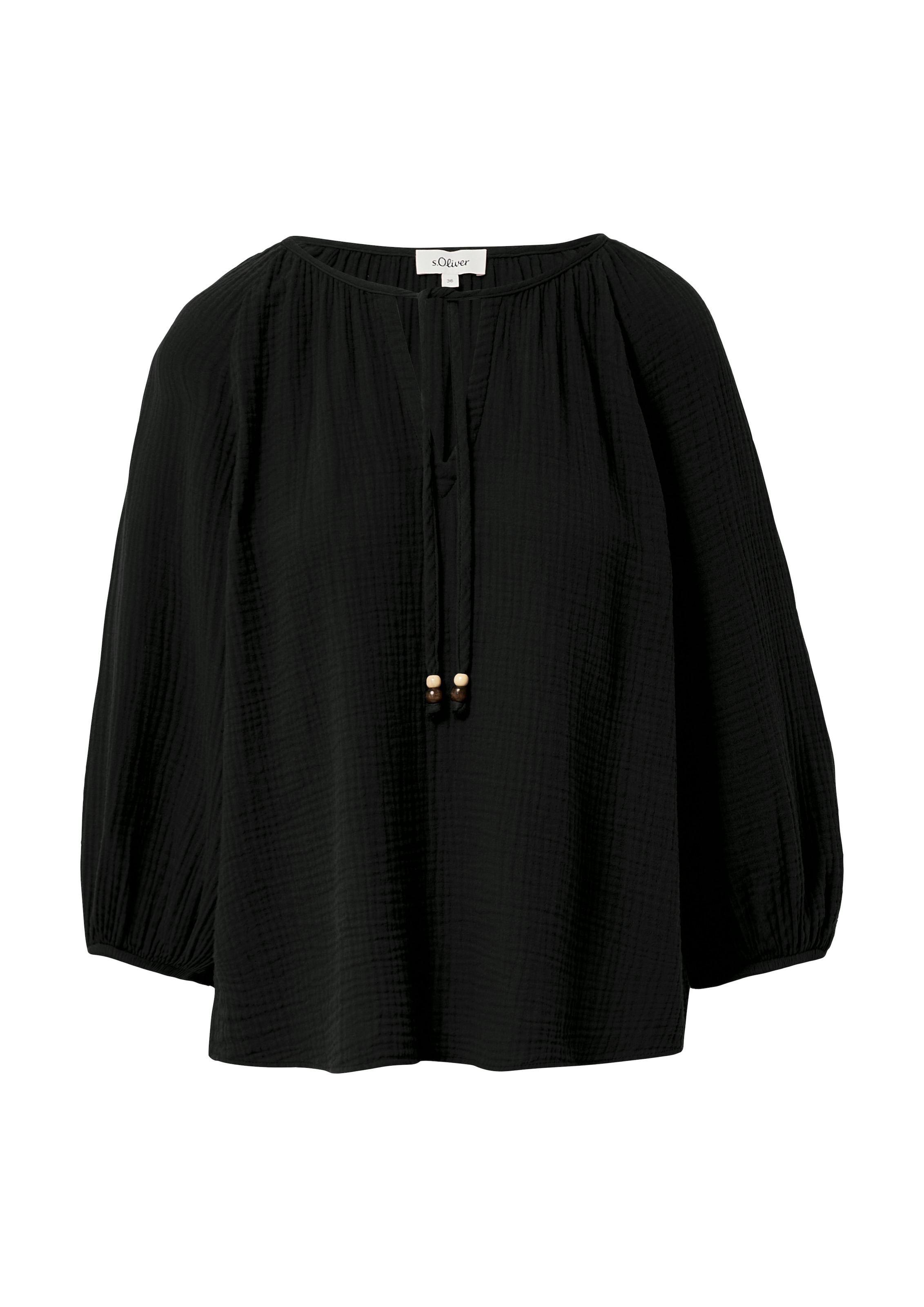 s.Oliver Klassische Bluse, mit Raglan Ärmeln