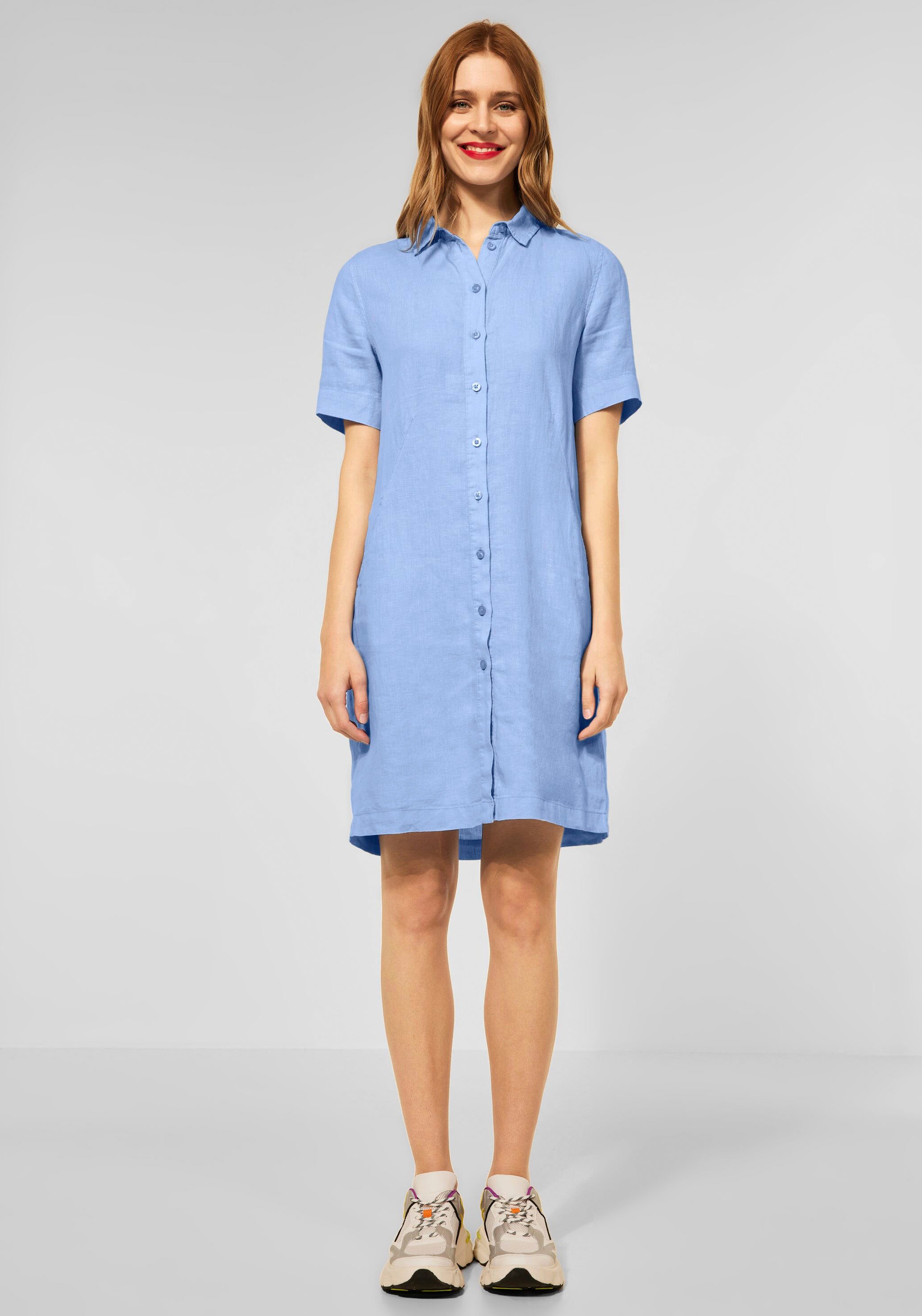 Image of STREET ONE Hemdblusenkleid, mit Ärmelschlitzen bei Ackermann Versand Schweiz