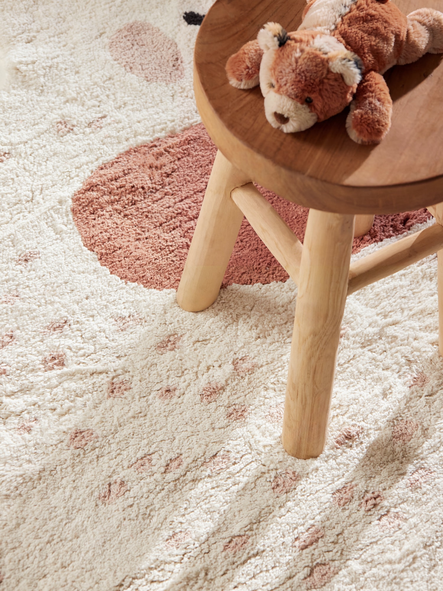 HANSE Home Kinderteppich »Emmi« Motivform 10 mm Höhe Waschbar, Handgemacht, Baumwolle, Rutschfest Spielteppich Kinderzimmer