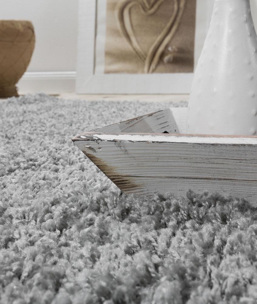 Paco Home Tapis à poils longs »Sky 250« Rectangulaire 34 mm Höhe gewebt, Uni-Farben, intensive Farbbrillanz, auch als Läufer erhältlich