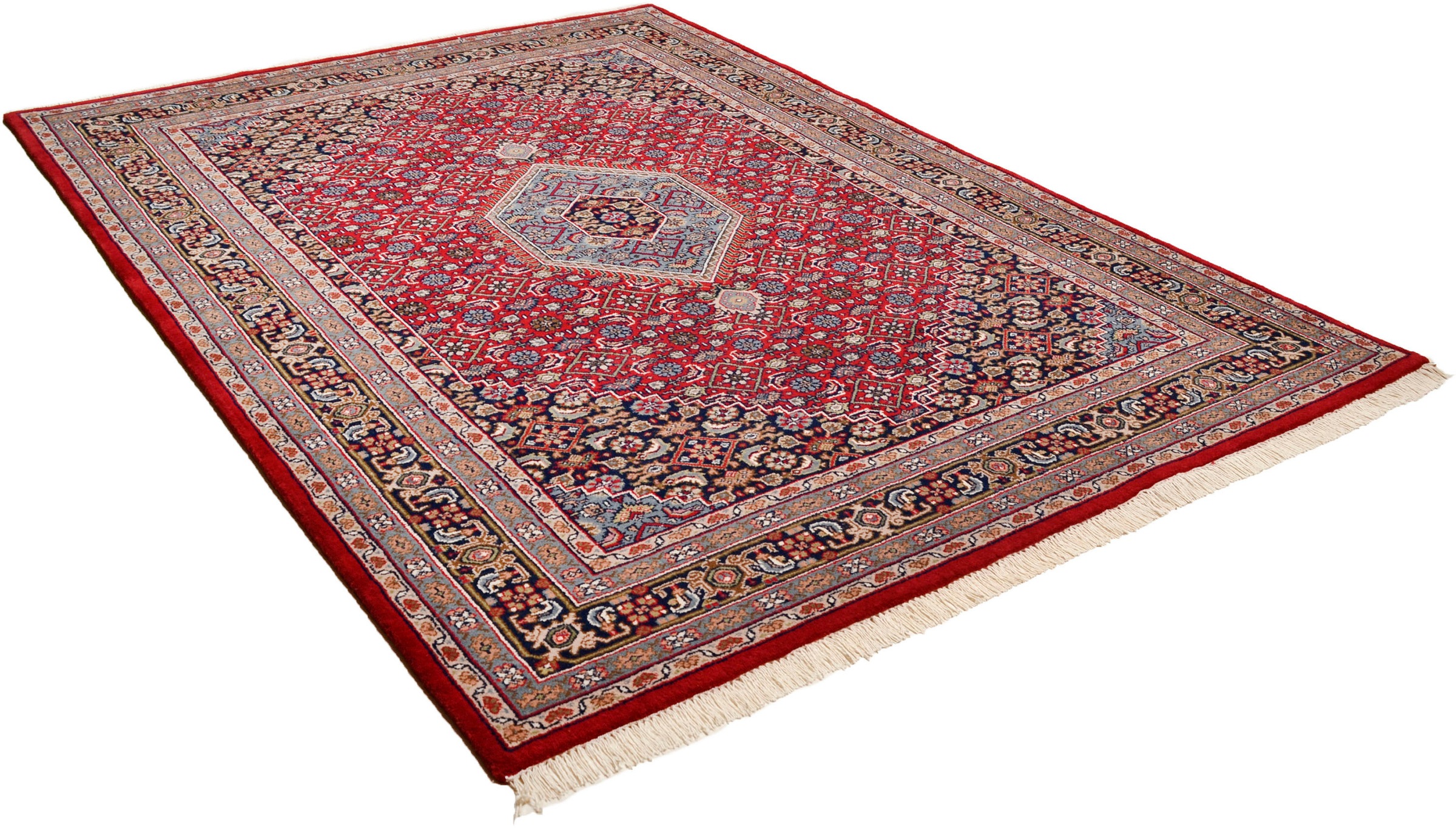 Image of THEKO Orientteppich »Benares Bidjar«, rechteckig, 12 mm Höhe, reine Wolle, handgeknüpft, mit Fransen, ideal im Wohnzimmer & Schlafzimmer bei Ackermann Versand Schweiz