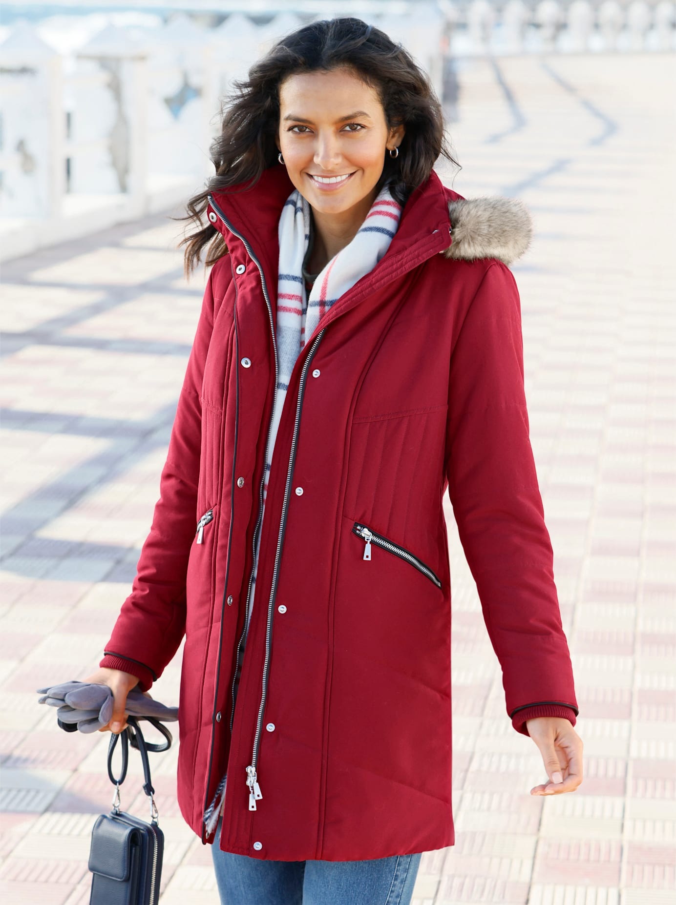 Casual Looks Steppjacke, mit Kapuze