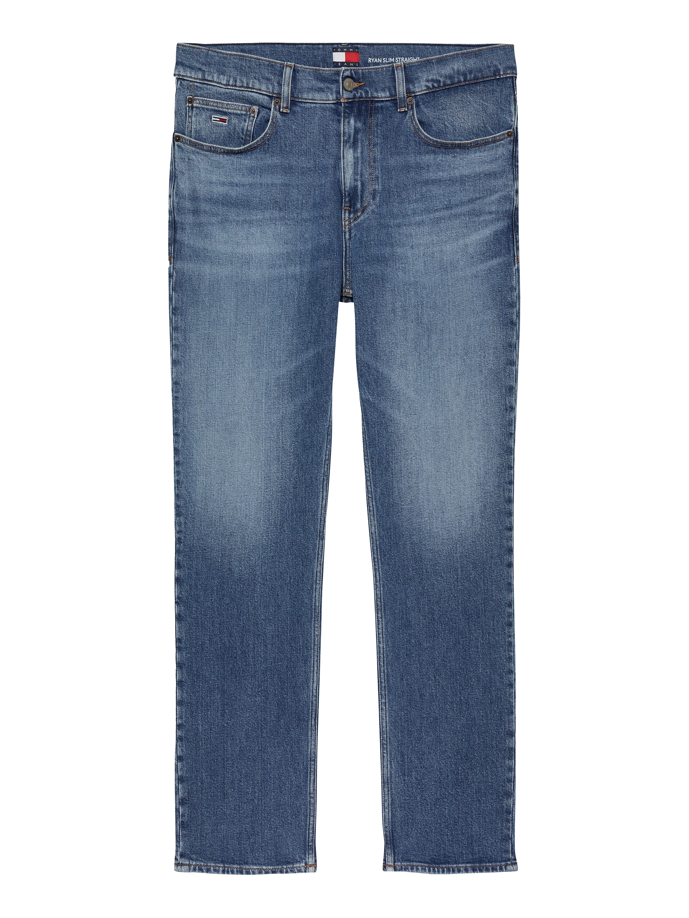 Tommy Jeans Slim-fit-Jeans »Ryan Regular Slim Straight«, Slim‑Straight‑Jeans aus hochwertigem Denim regulärer Leibhöhe
