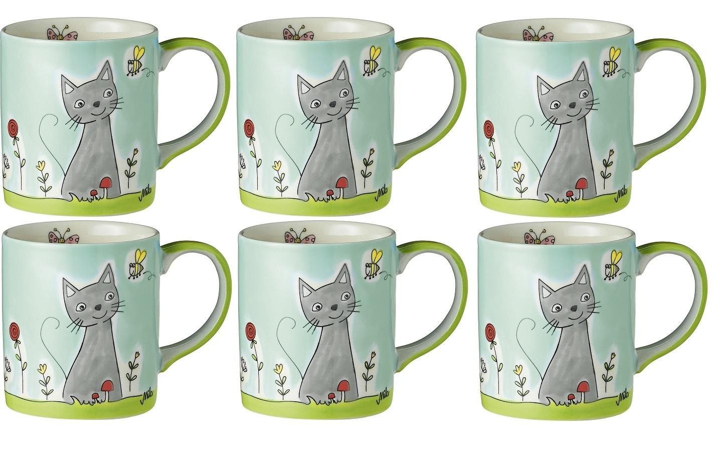 Image of Mila Cappuccinotasse »Katze in Blumenwiese« bei Ackermann Versand Schweiz