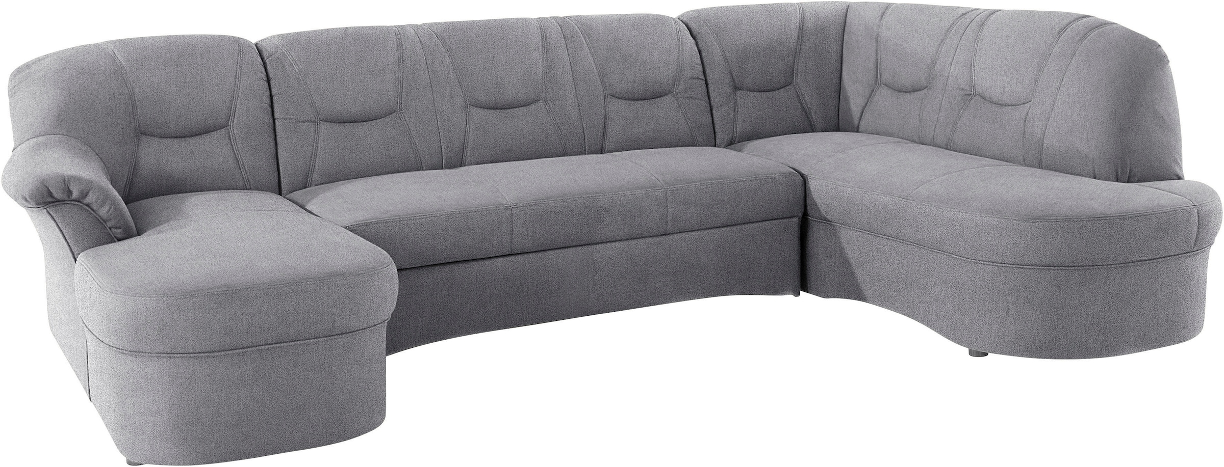 DOMO collection Wohnlandschaft »Sarafina, zeitlos und komfortabel, optional mit Federkern, U-Form«, wahlweise mit Bettfunktion