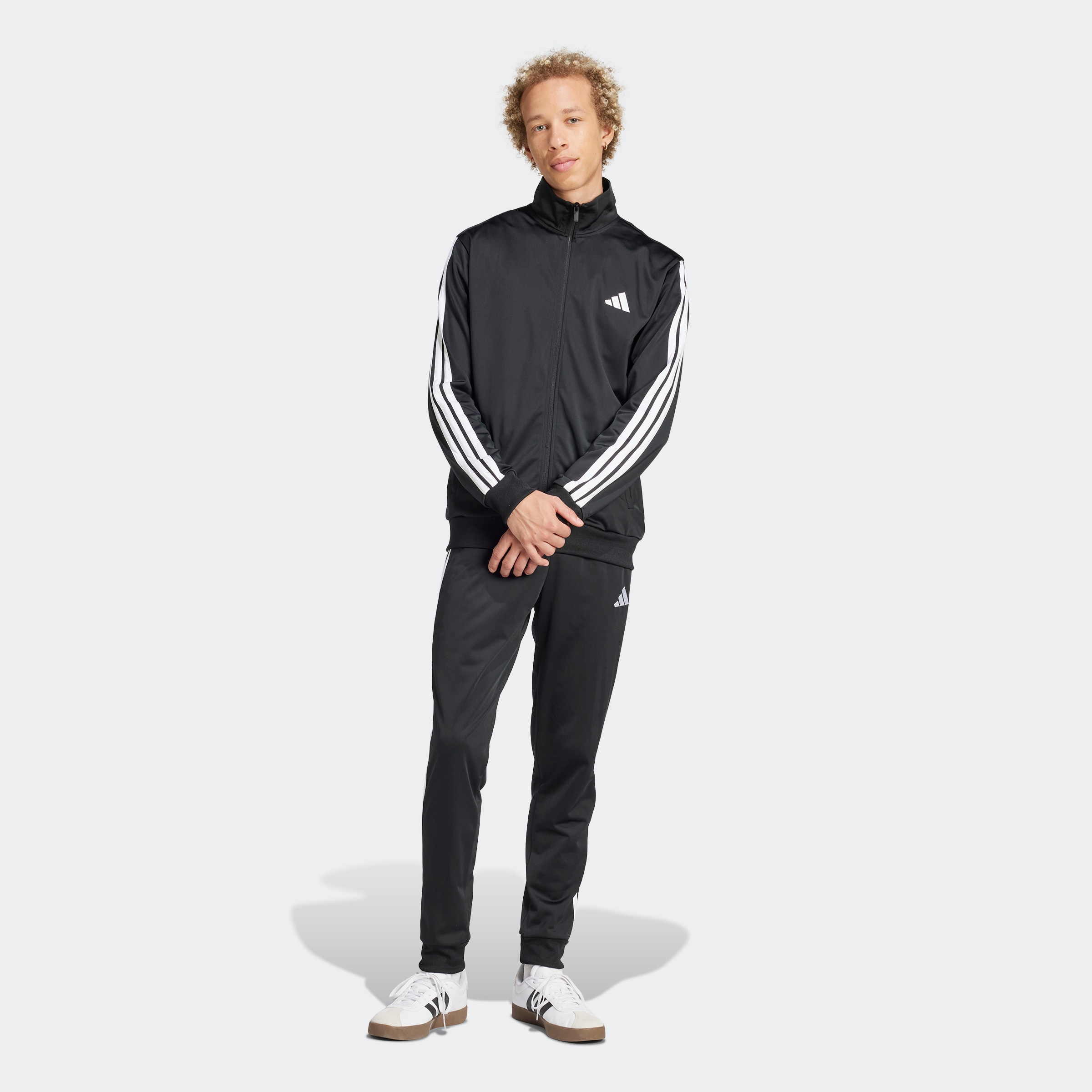 adidas Sportswear Trainingsanzug »M 3S TR TT TS«, (2 tlg.), Basic 3-Streifen Tricot