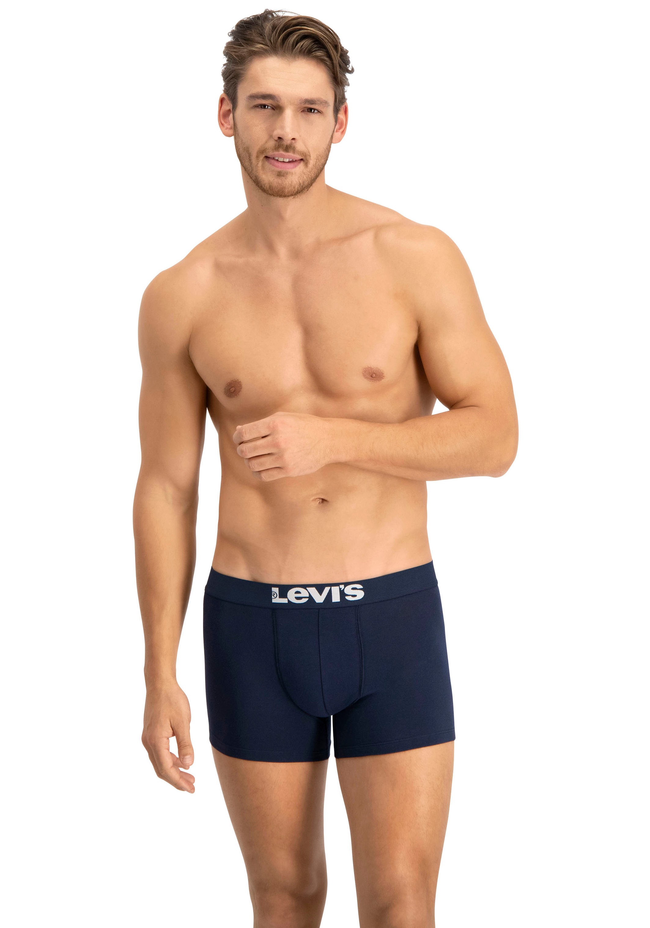 Levi's® Boxershorts, (Packung, 2er-Pack), mit breitem Logobund