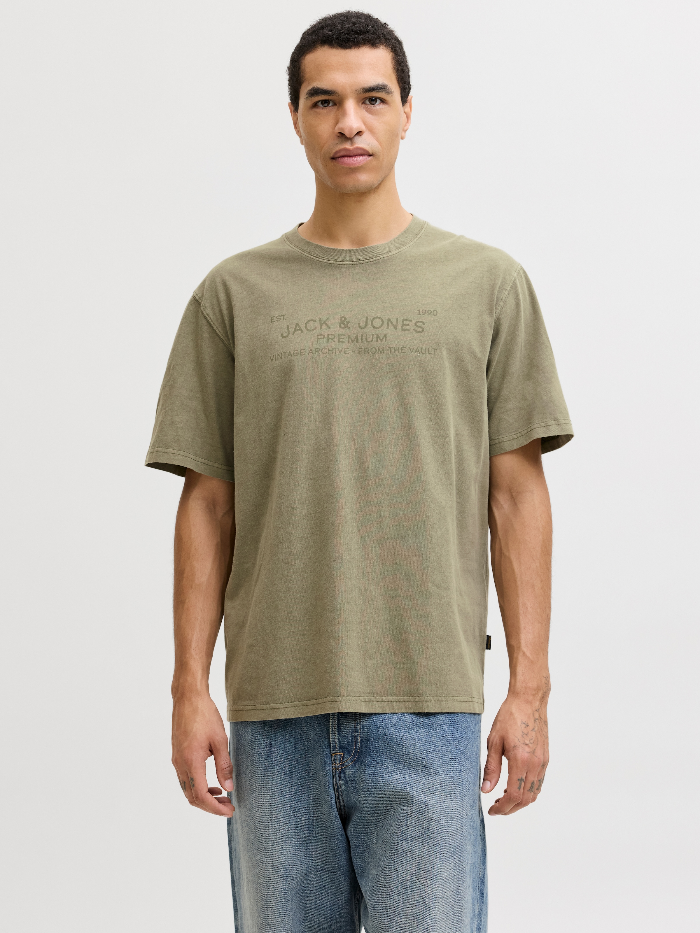 Image of Jack & Jones T-Shirt "JPRBLUAIDEN SS TEE" Baumwolle, regular fit