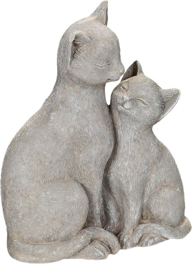 Image of GOODproduct Dekofigur "Katze mit Kätzchen" Höhe 21 cm