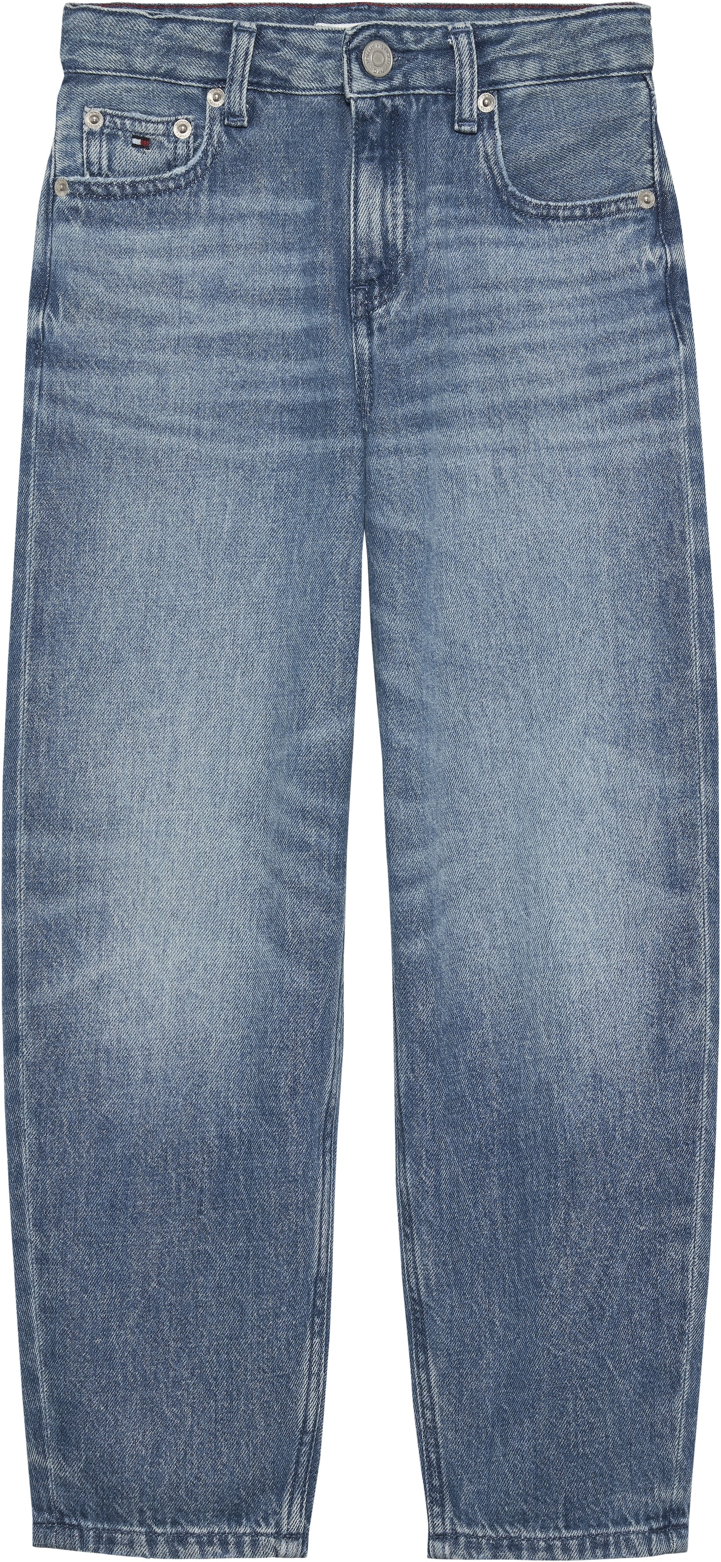 Tommy Hilfiger Loose-fit-Jeans »BARREL STARS« Kinder bis 16 Jahre, Flag-Stickerei