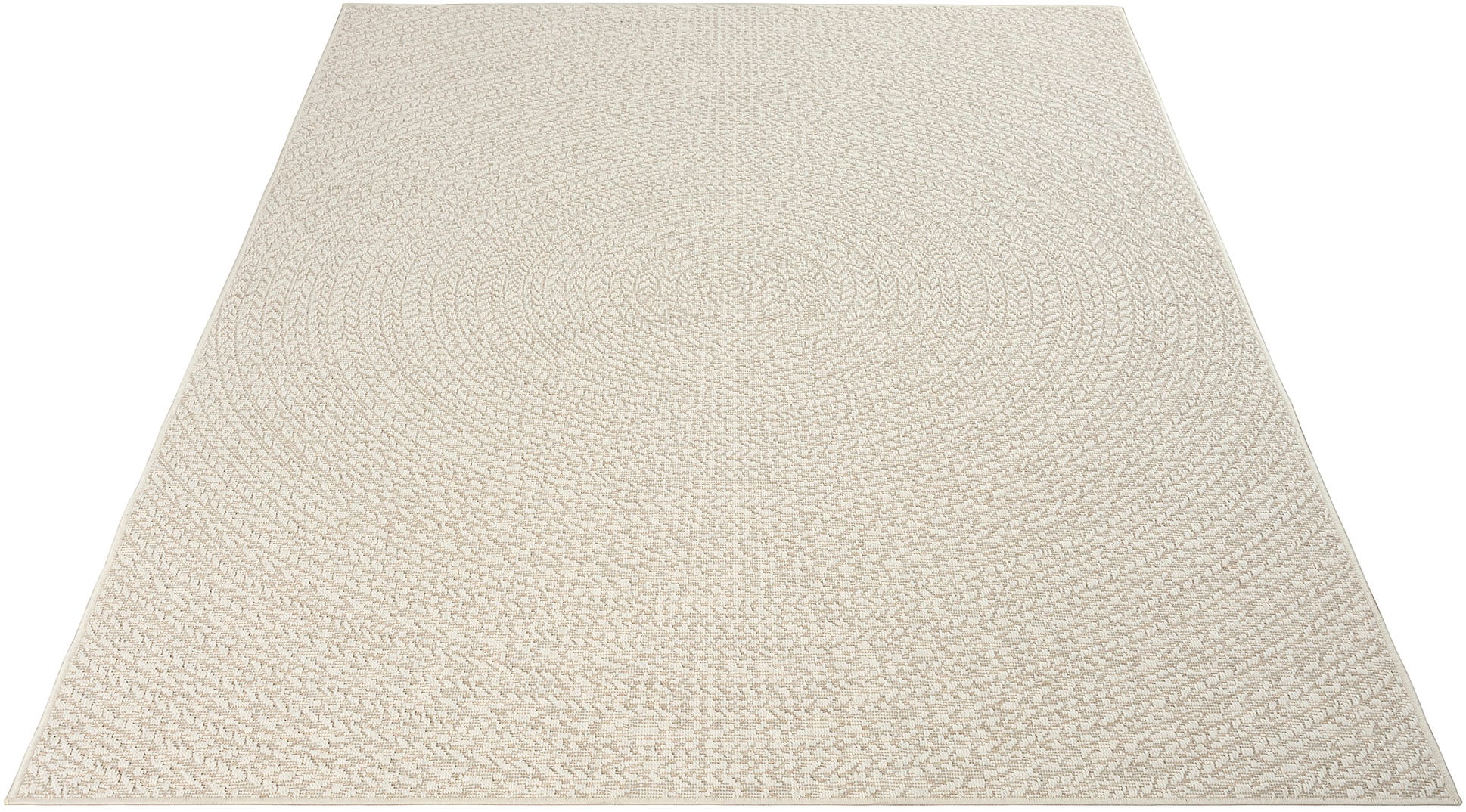 merinos Teppich »Kenzy 5«, rechteckig, 1 mm Höhe, robuster In- und Outdoor Teppich im natürlichen Jute-Look, wetterfest