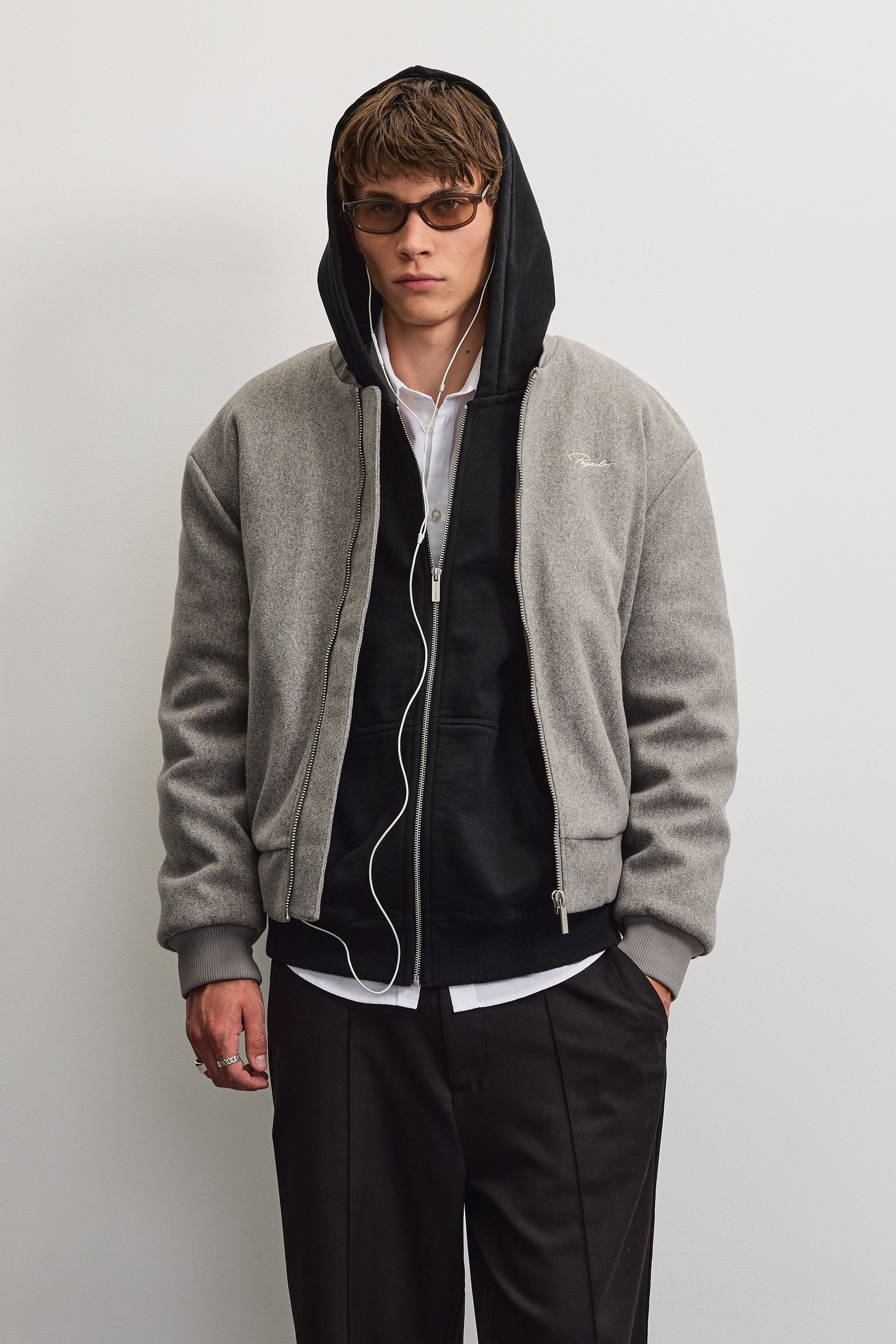 PEGADOR Veste bomber »LEGNANO WOOLOPTIC BOMBER JACKET« Kunstfaser, regular fit