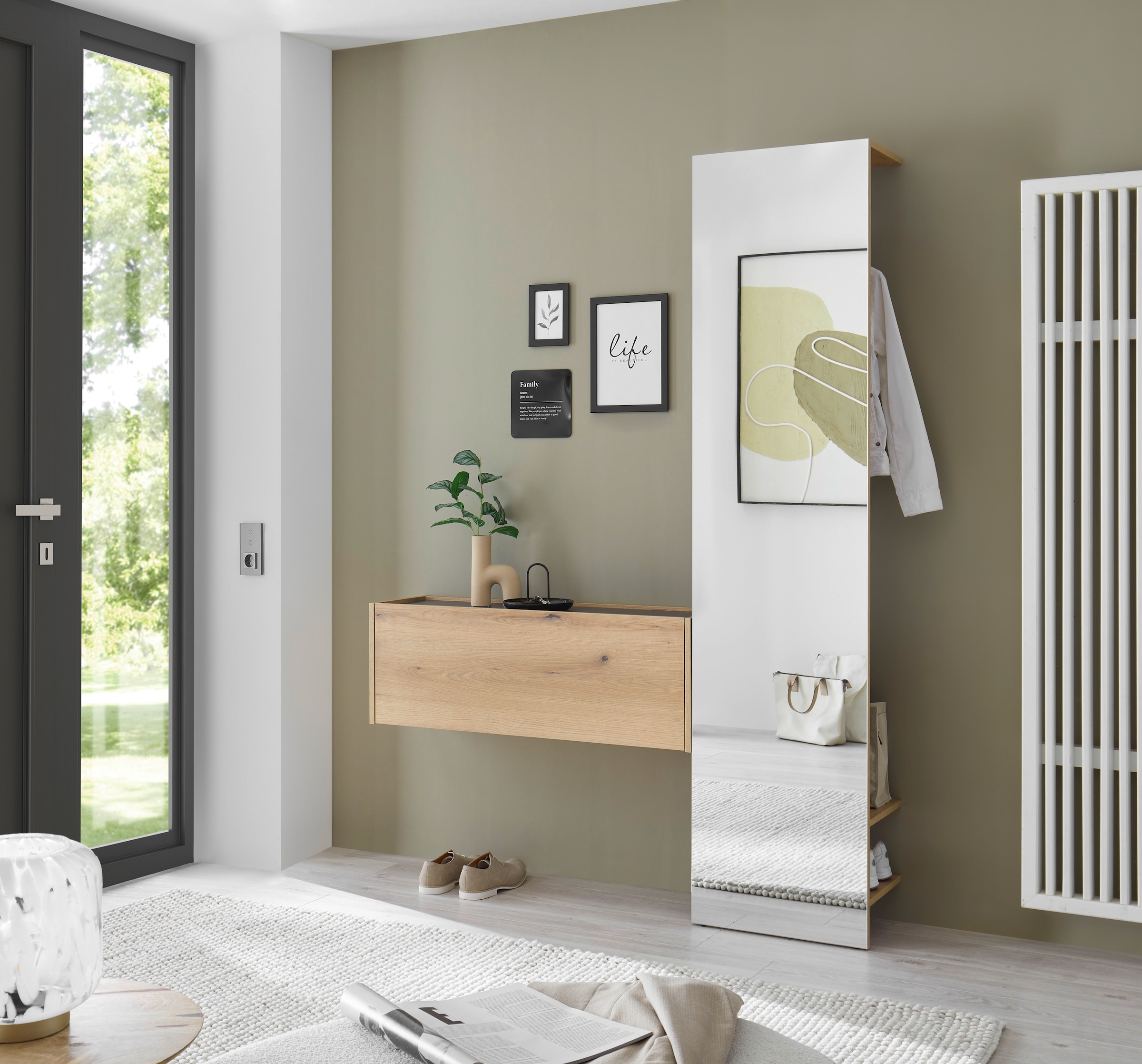 INOSIGN Mehrzweckschrank »GiRON/CiTY, Wandgarderobe in vier Farben, Wandschrank« zeitloses Design, Breite 100 cm, grosses Fach