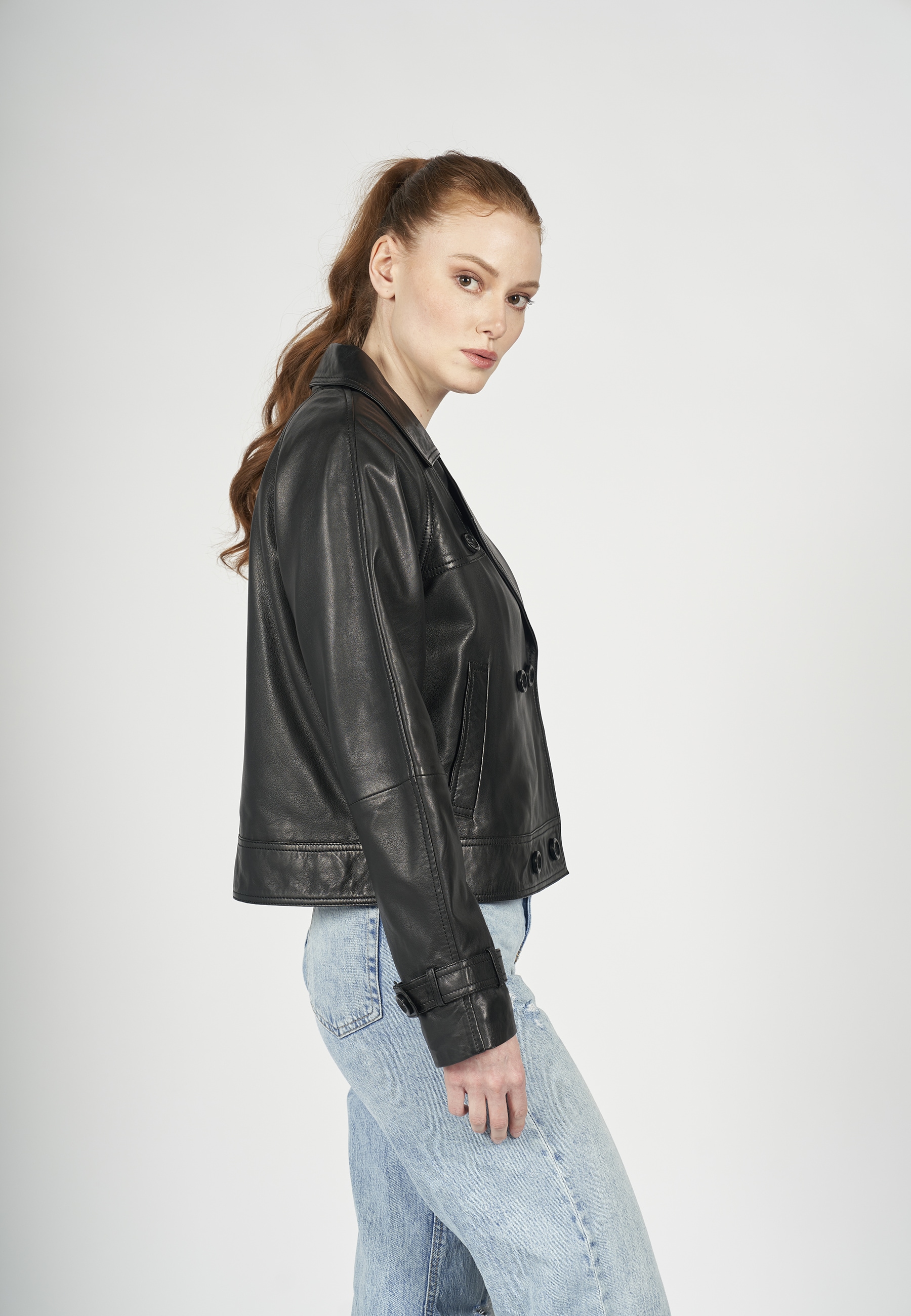 Freaky Nation Veste en cuir »Out of the line-FN«