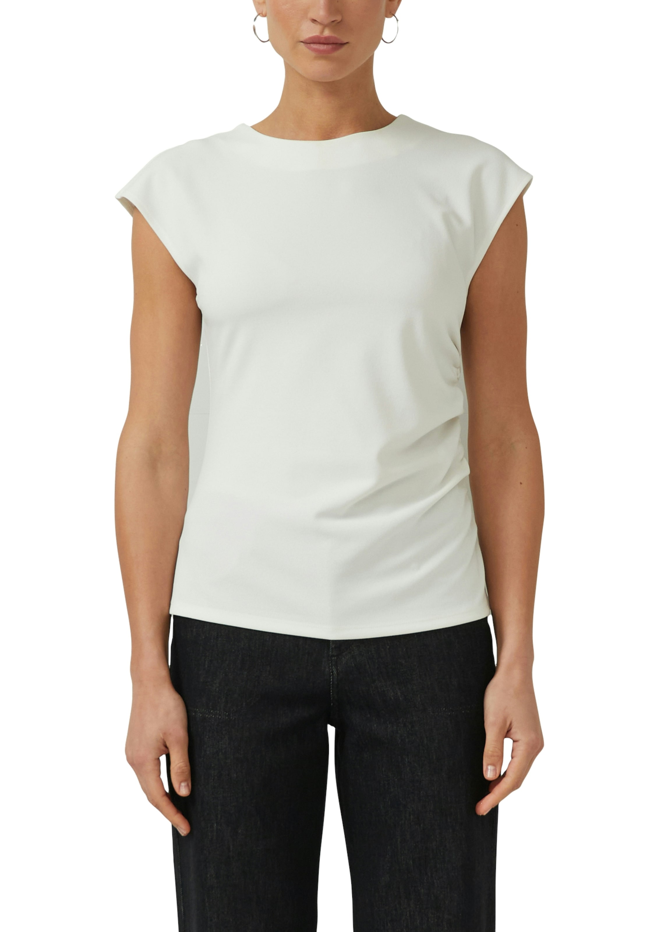 Image of s.Oliver BLACK LABEL T-Shirt mit Raffung