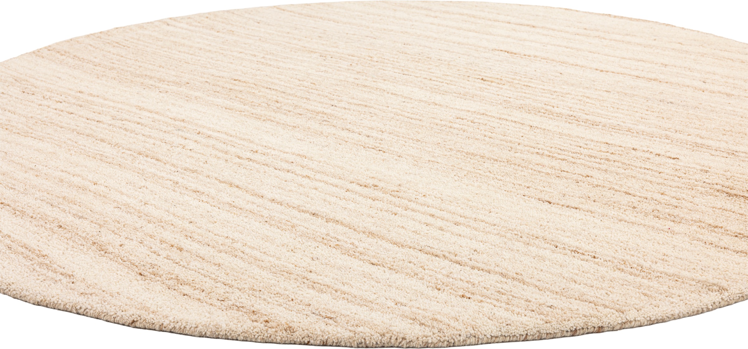THEKO Tapis en laine »Janne, Berber Teppich,  Wolle, meliert, handgearbeitet« Rond 20 mm Höhe fait main, salon, chambre, salle à manger