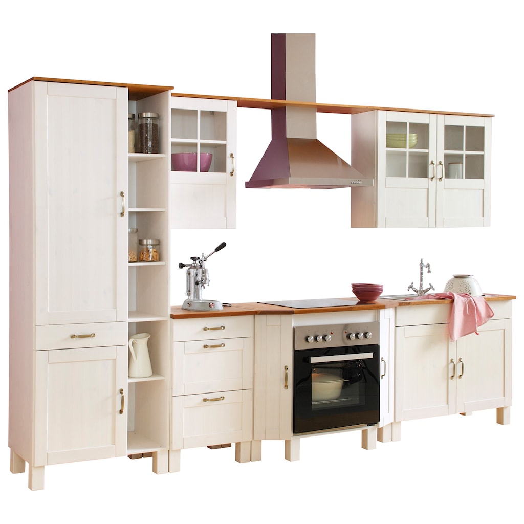 Home affaire Küchenzeile »Alby«, Breite 325 cm, in 2 Tiefen, ohne E-Geräte
