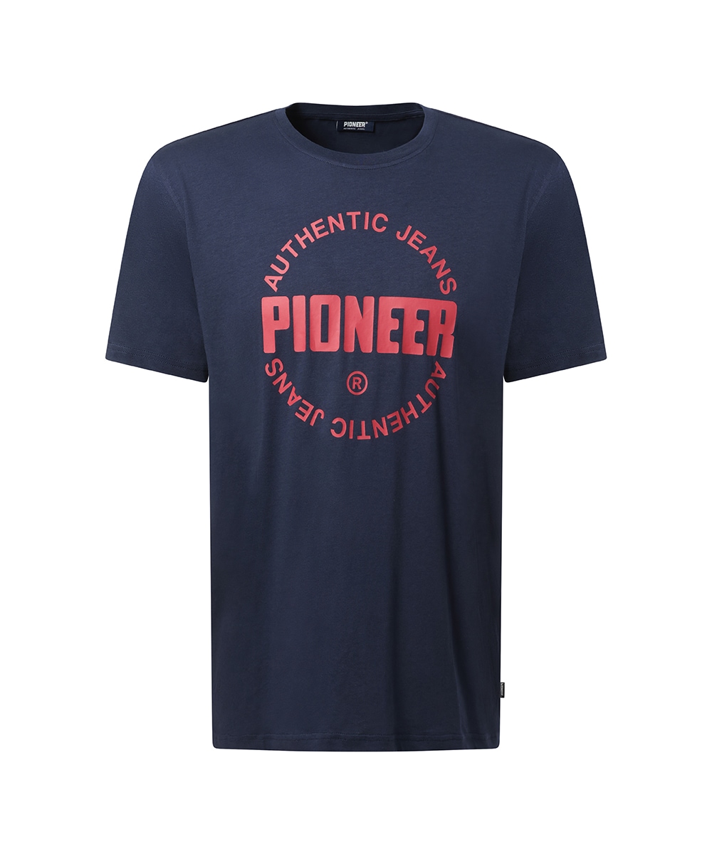 Pioneer Authentic Jeans T-shirt avec imprimé devant, col rond