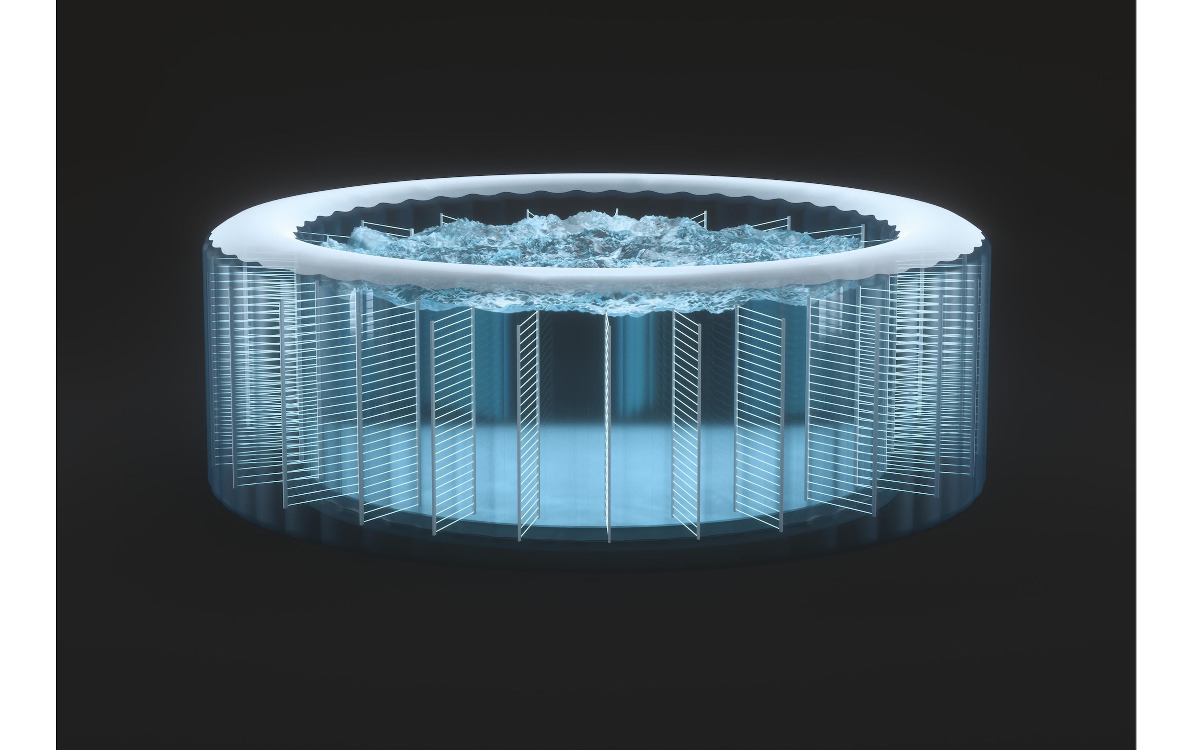 Intex Jacuzzi »PureSpa Greystone Deluxe Ø 196«