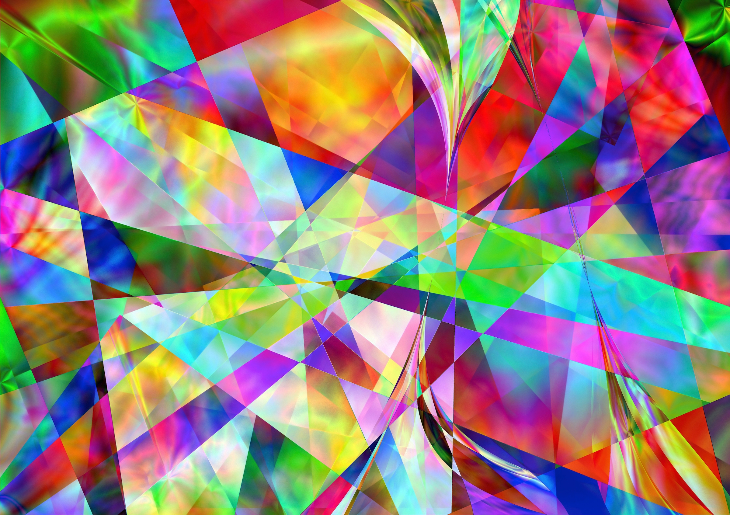 Image of Papermoon Fototapete "MODERNE KUNST-ABSTRAKT MALEREI 3D GEOMETRISCH ART DEKO"