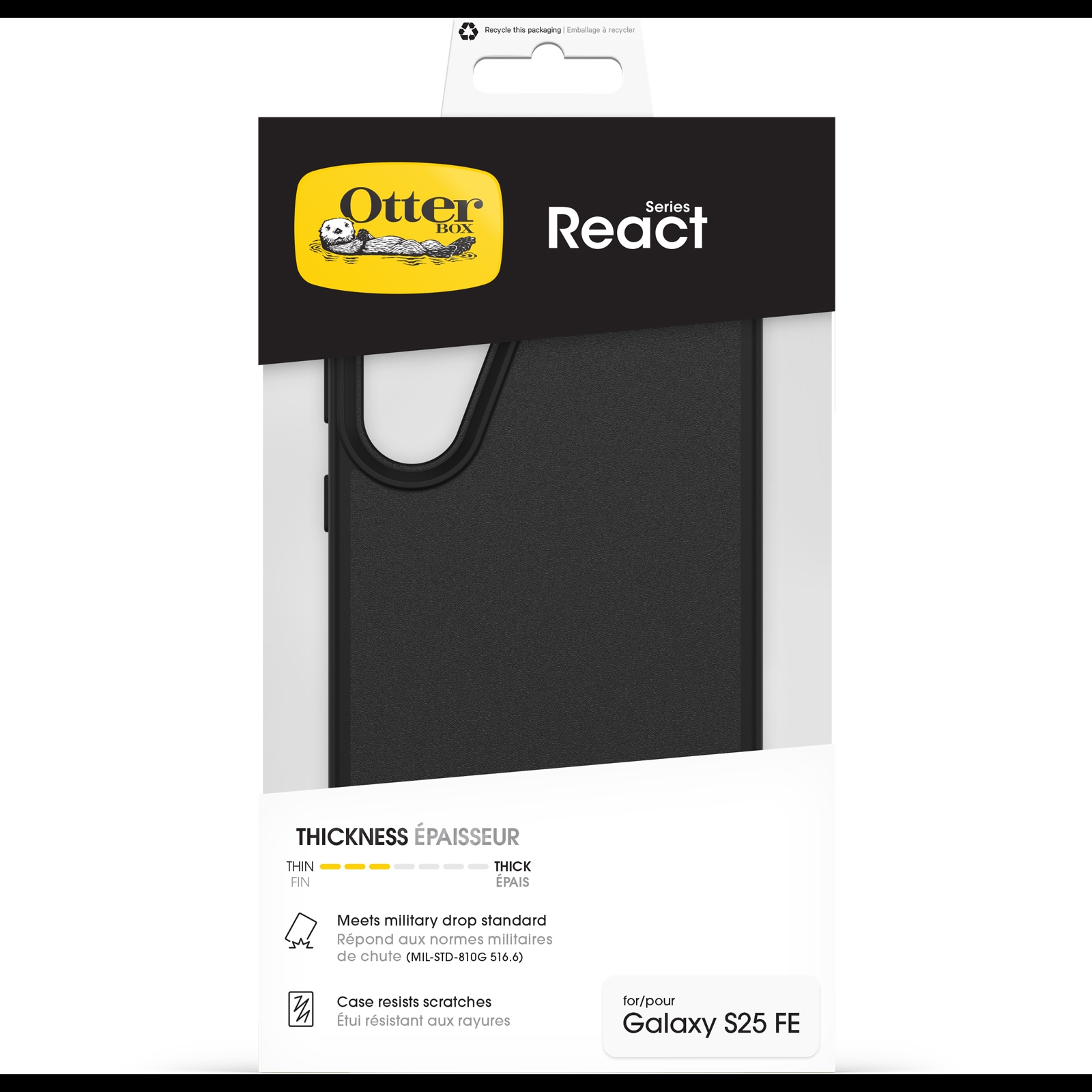 Otterbox Handyhülle »React Series Case für Samsung Galaxy S25 FE« Samsung Galaxy S25 FE Backcover, Schutzhülle, Handyschutzhülle, Case, Schutzcase, stossfest