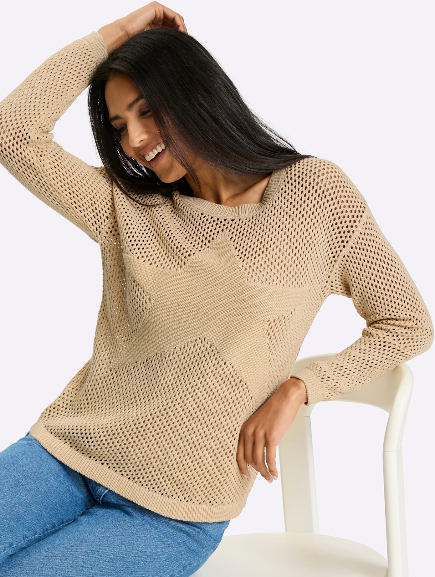 Classic Basics Pull ajouré »Ajour-Pullover«